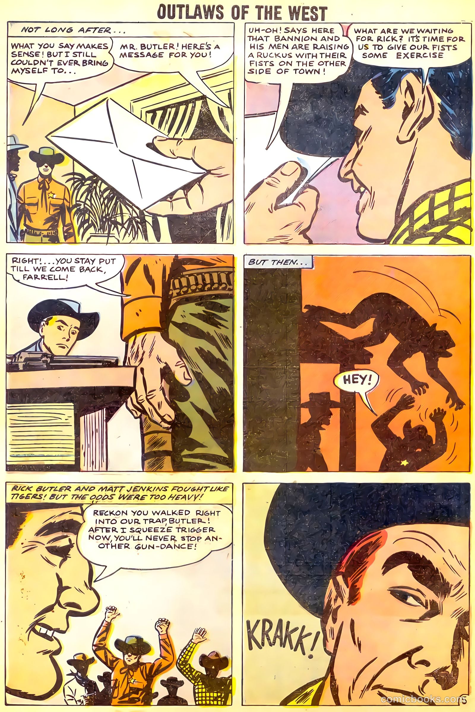 Outlaws of the West #15 (1958) — page 32 of 36