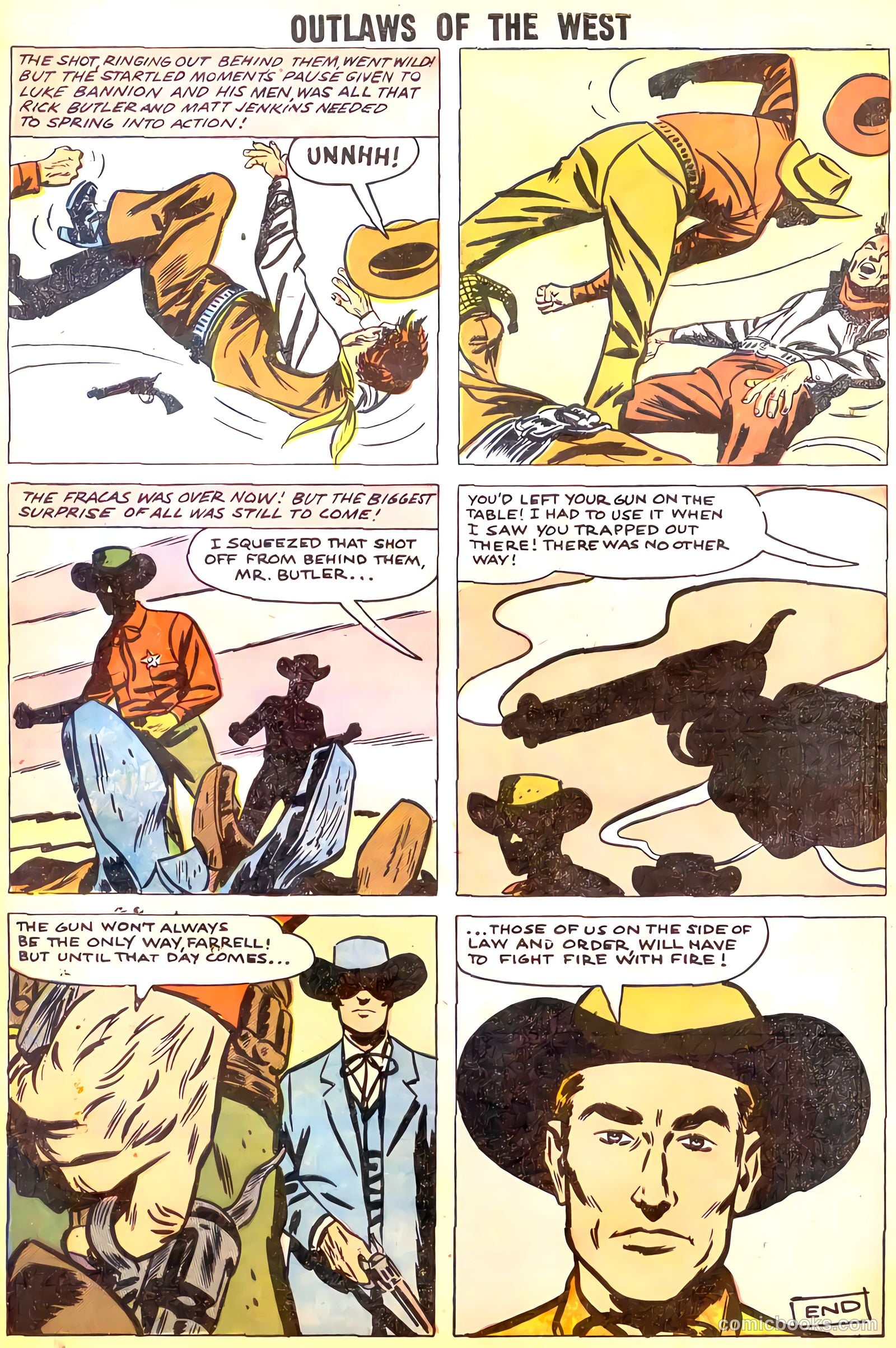 Outlaws of the West #15 (1958) — page 33 of 36
