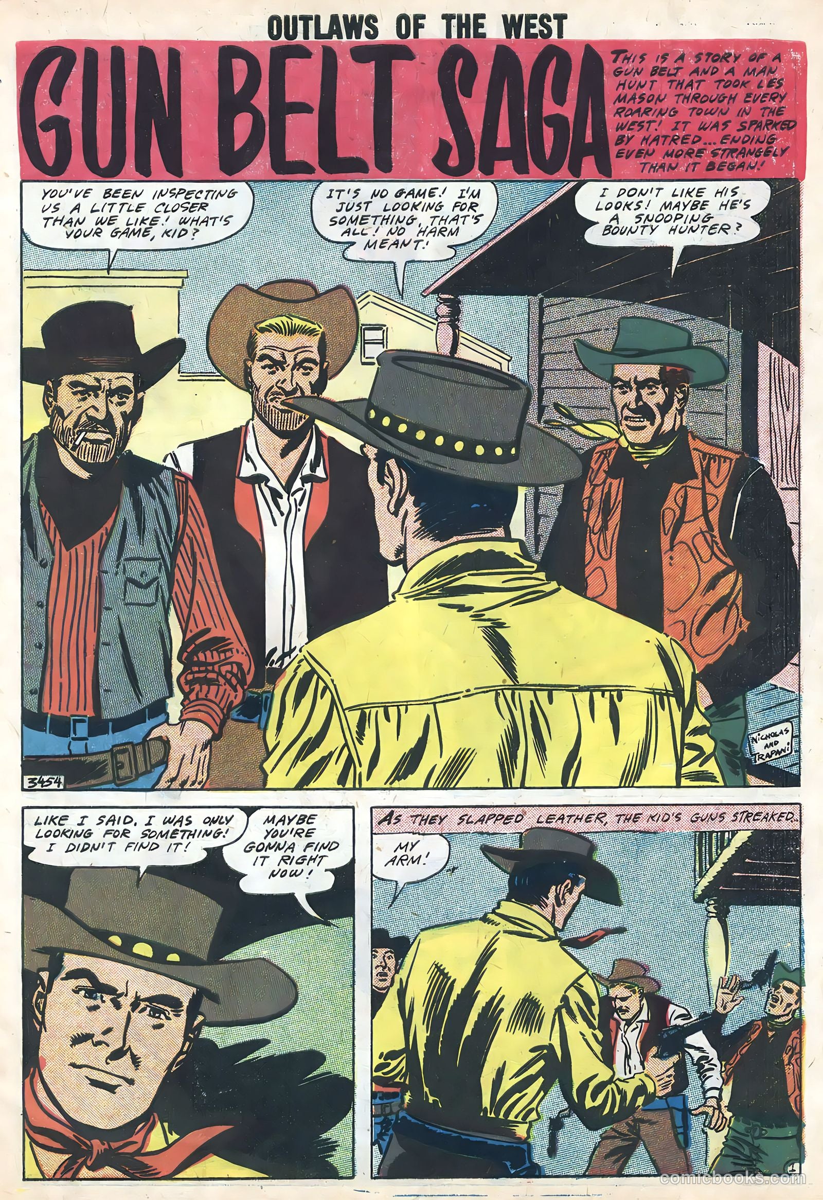 Outlaws of the West #16 (1958) — page 3 of 36
