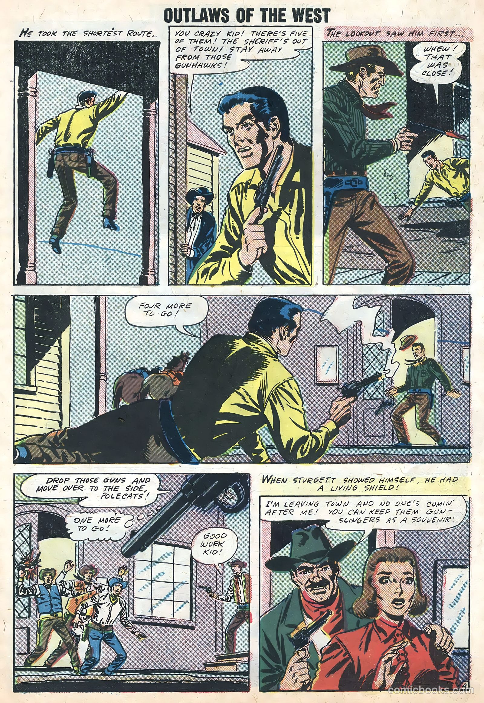 Outlaws of the West #16 (1958) — page 7 of 36