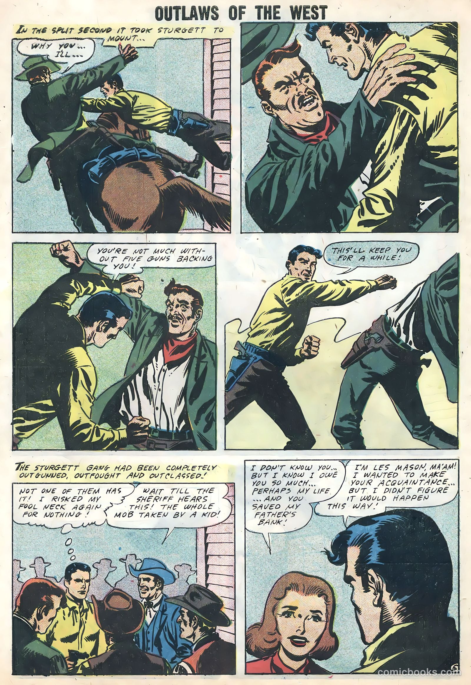 Outlaws of the West #16 (1958) — page 8 of 36
