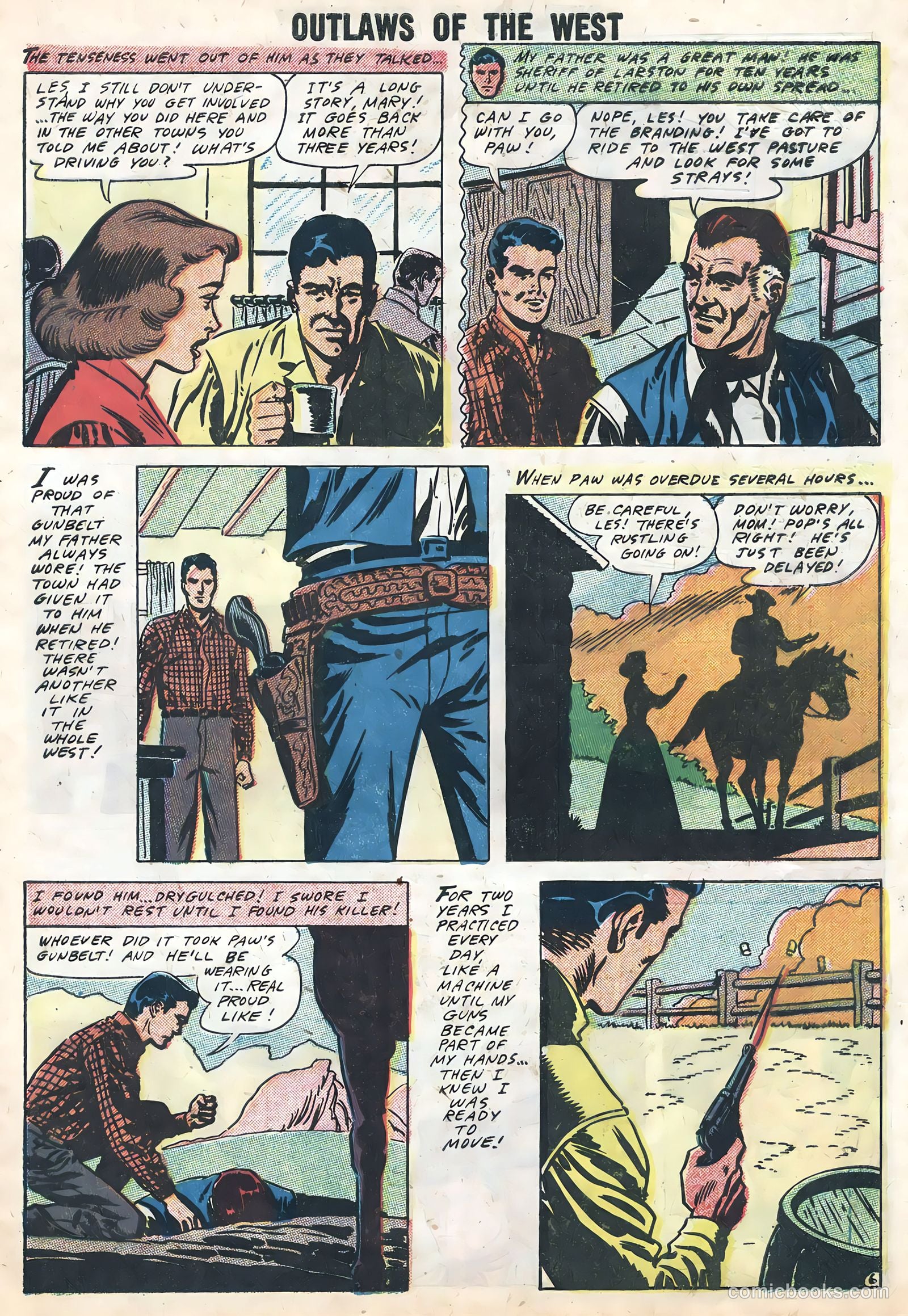 Outlaws of the West #16 (1958) — page 9 of 36