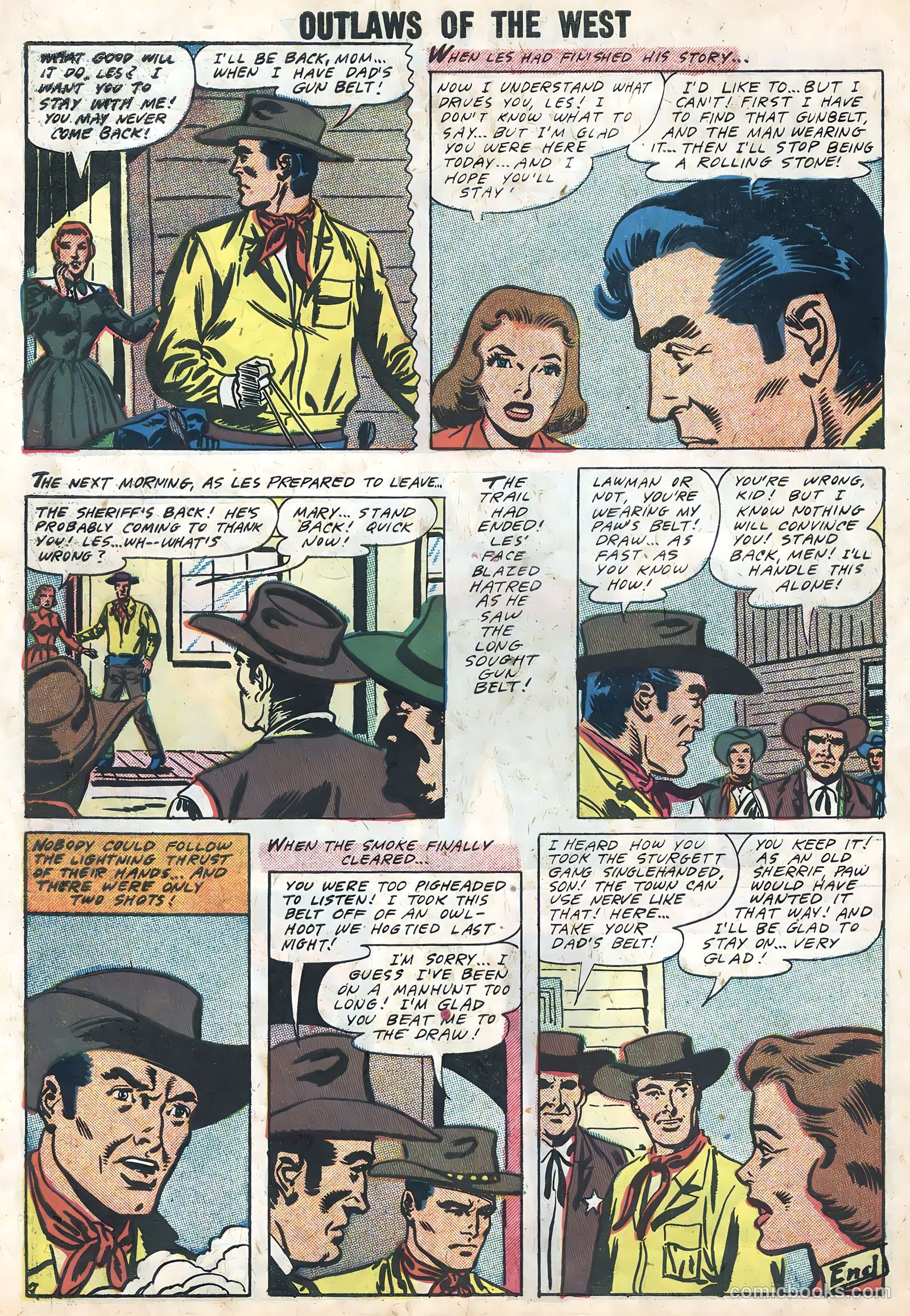 Outlaws of the West #16 (1958) — page 10 of 36
