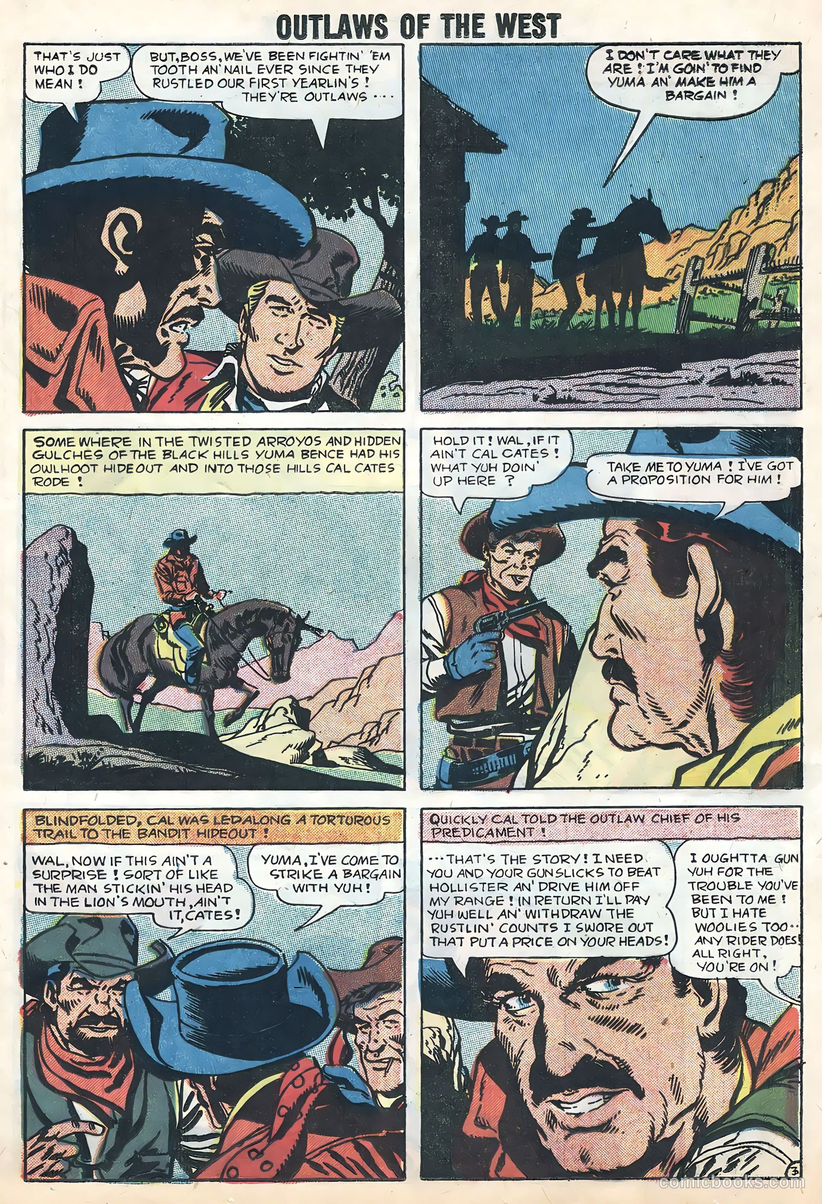 Outlaws of the West #16 (1958) — page 13 of 36