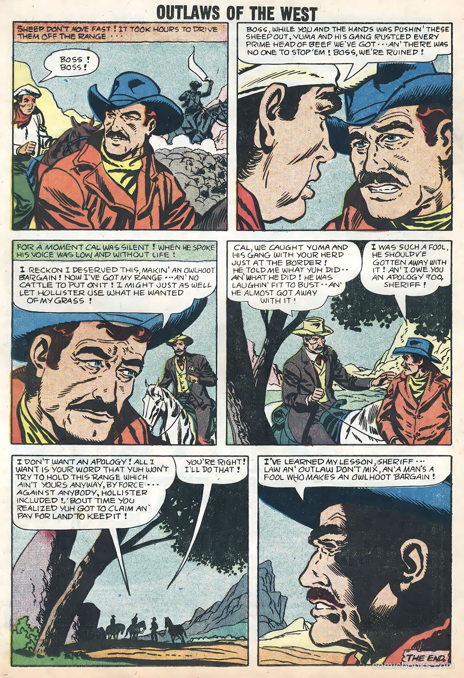 Outlaws of the West #16 (1958) — page 16 of 36