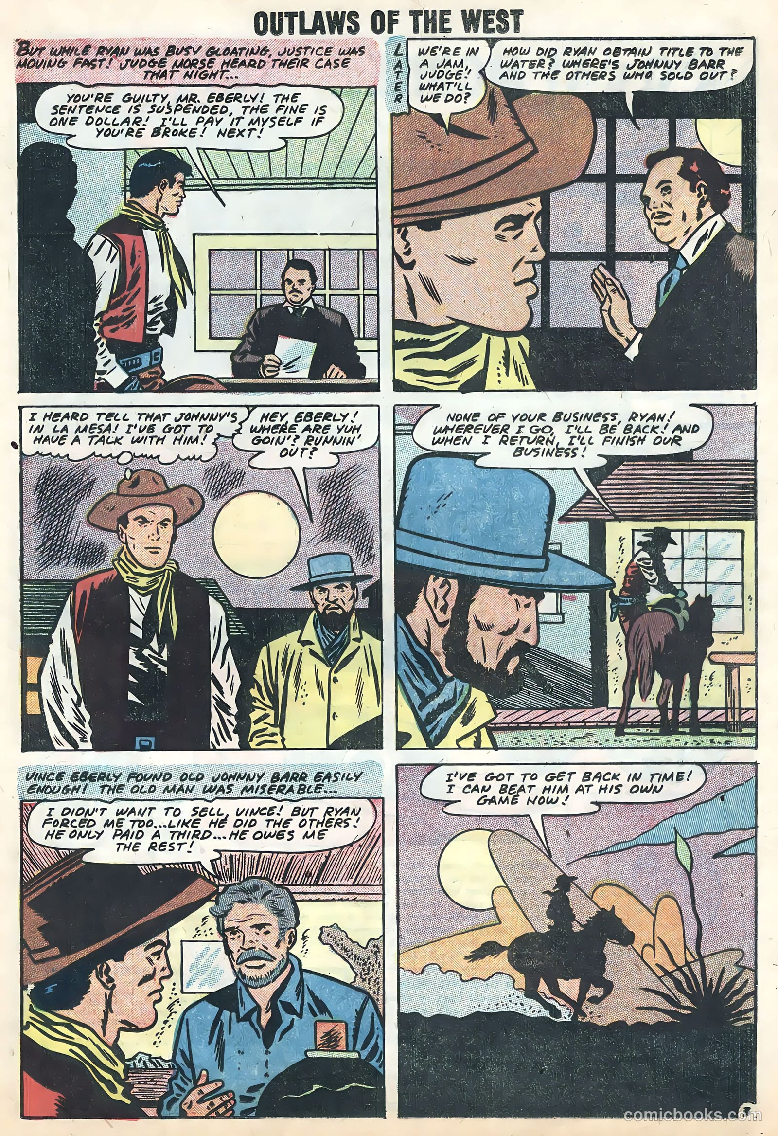Outlaws of the West #16 (1958) — page 21 of 36
