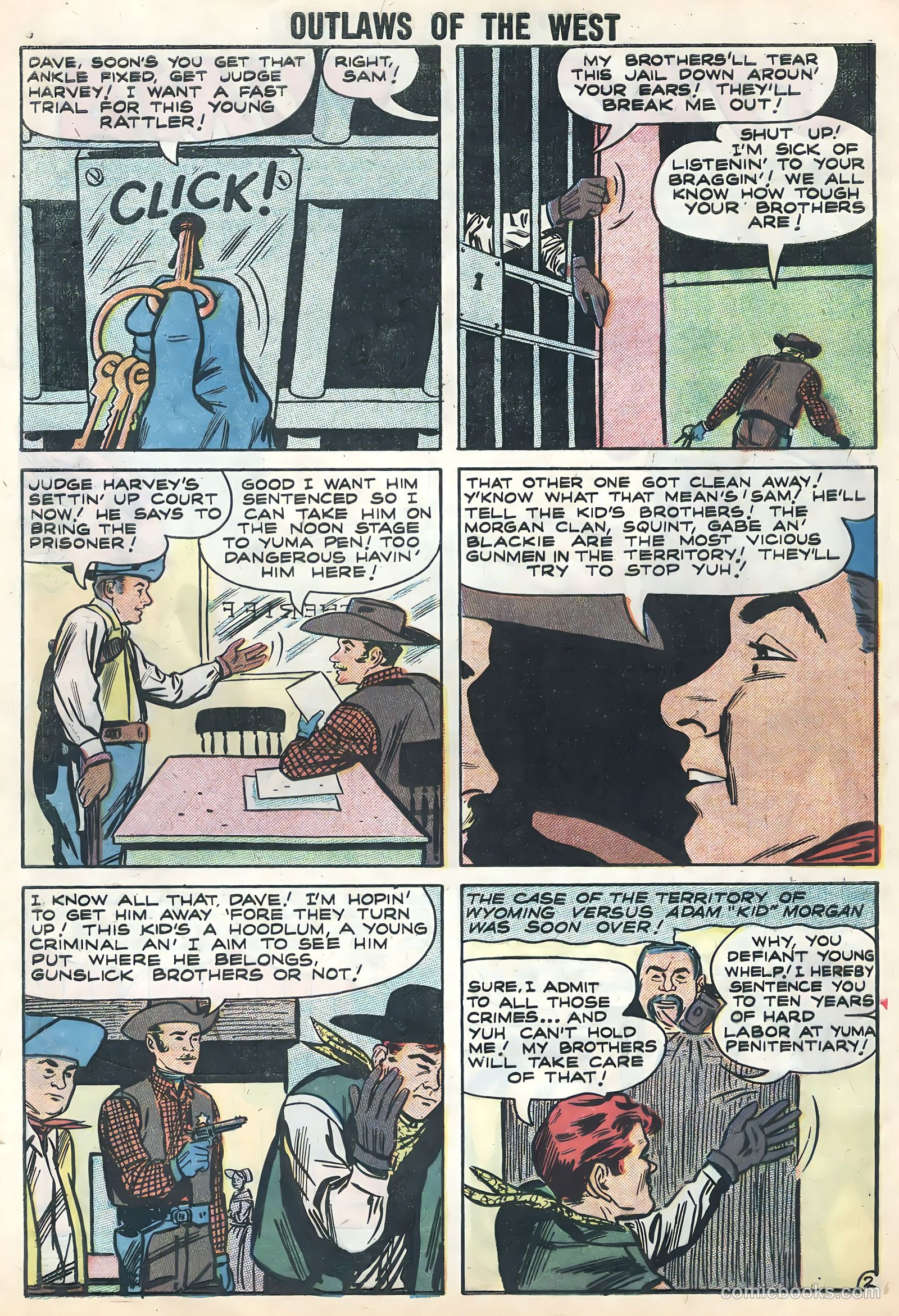 Outlaws of the West #16 (1958) — page 28 of 36