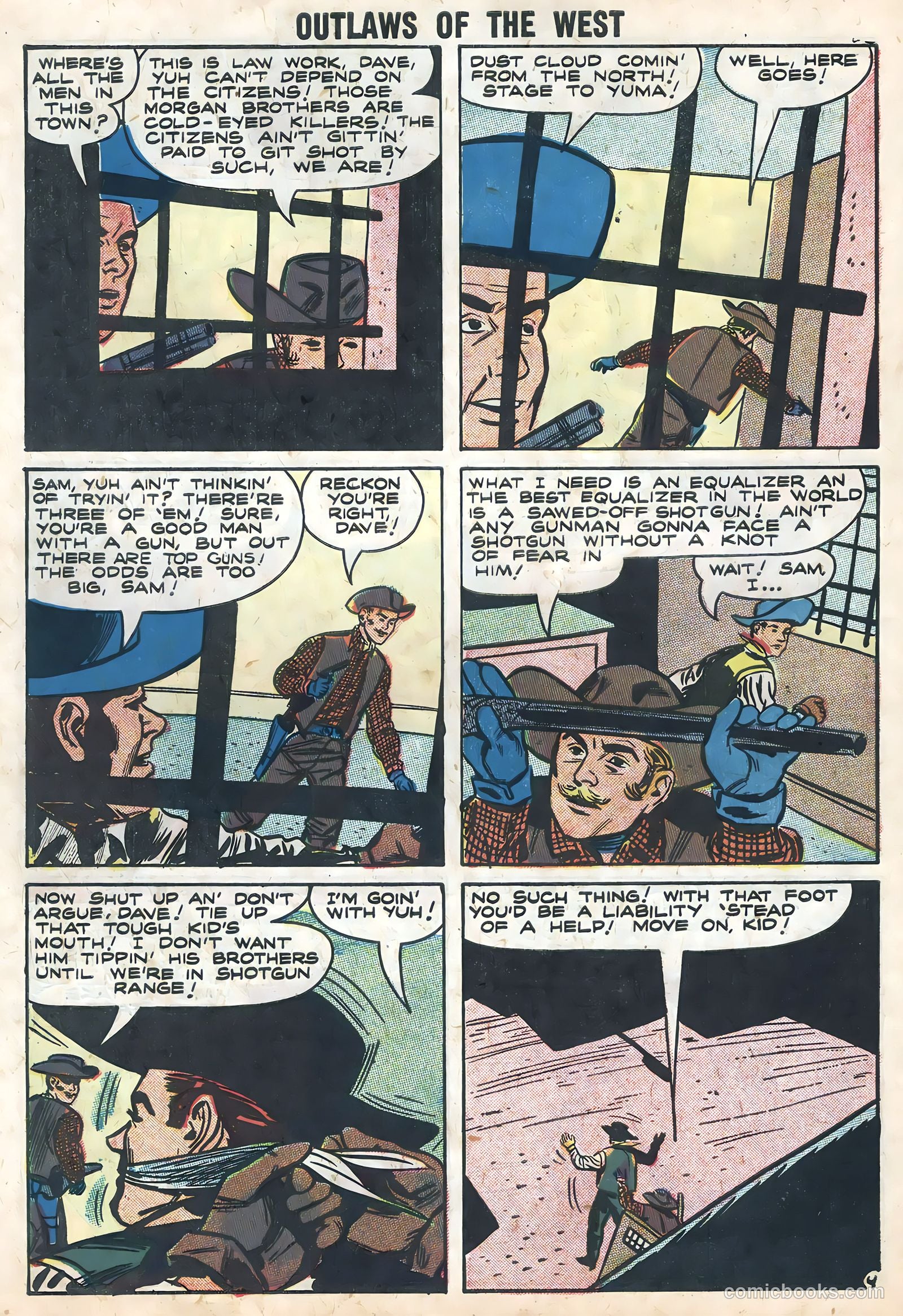 Outlaws of the West #16 (1958) — page 30 of 36