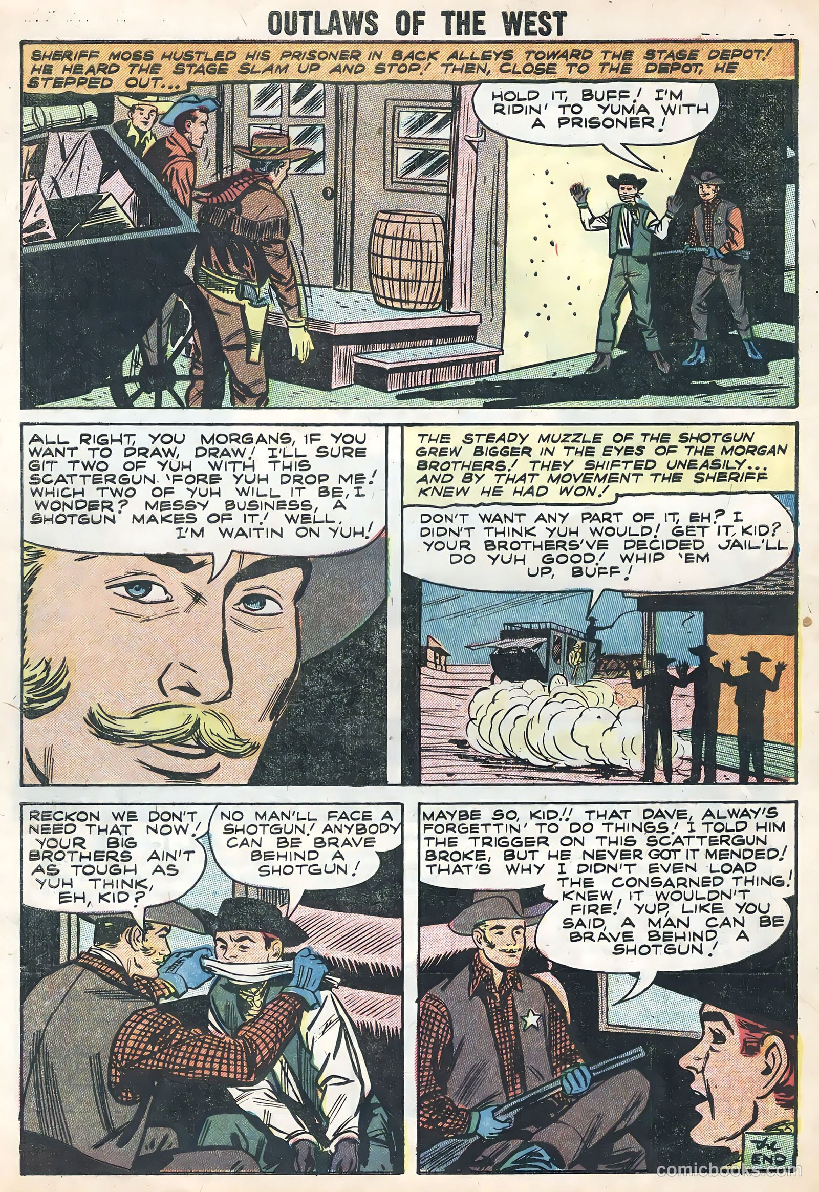 Outlaws of the West #16 (1958) — page 32 of 36
