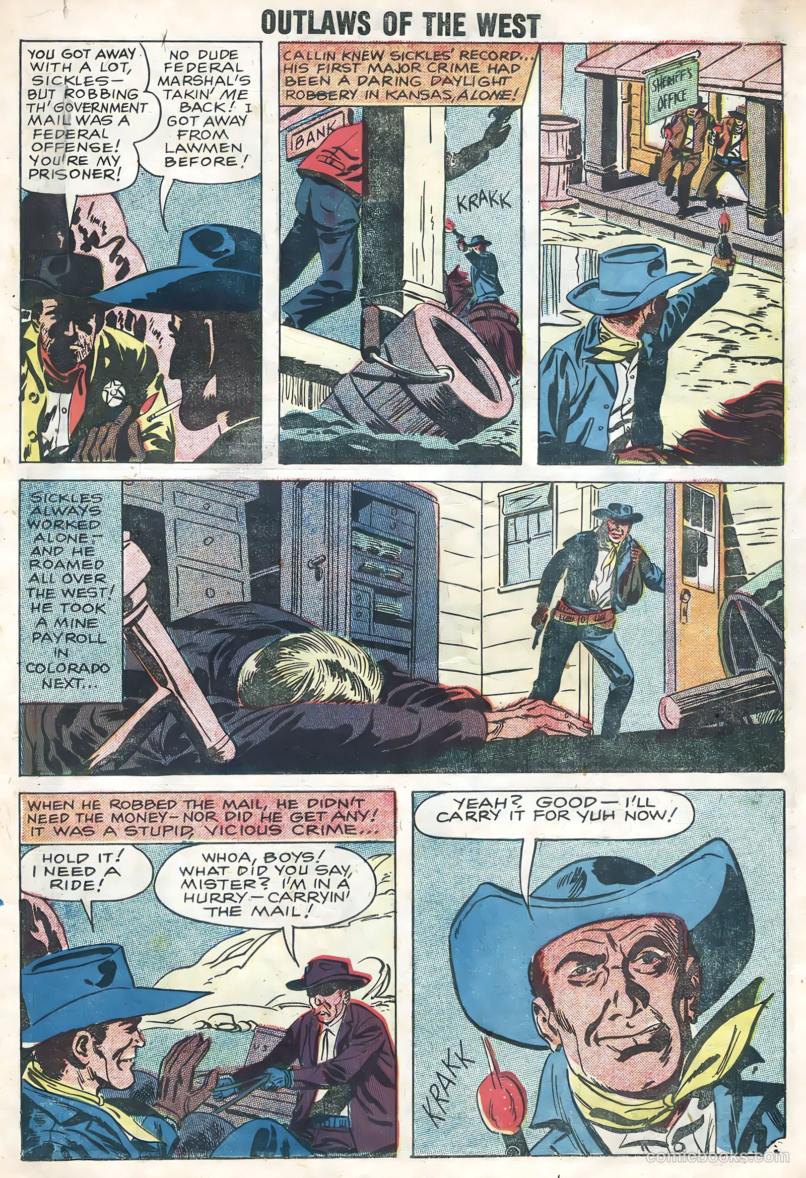 Outlaws of the West #17 (1958) — page 19 of 36