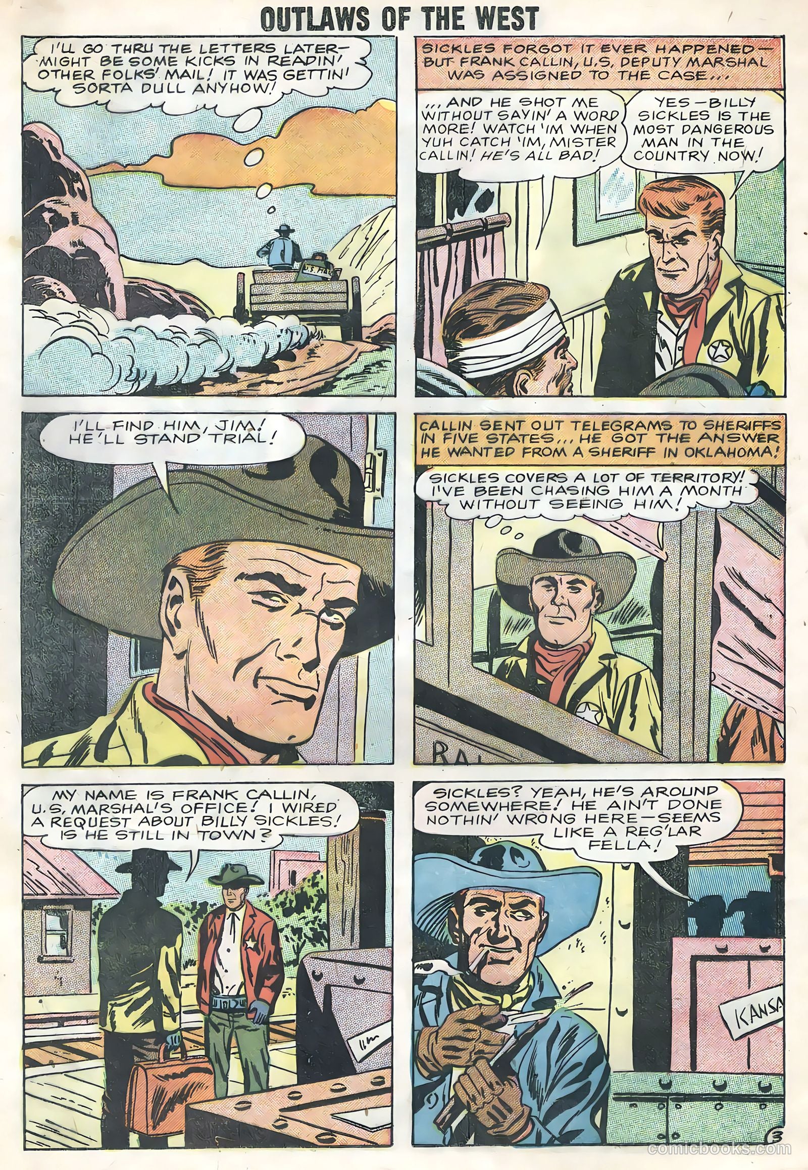 Outlaws of the West #17 (1958) — page 20 of 36