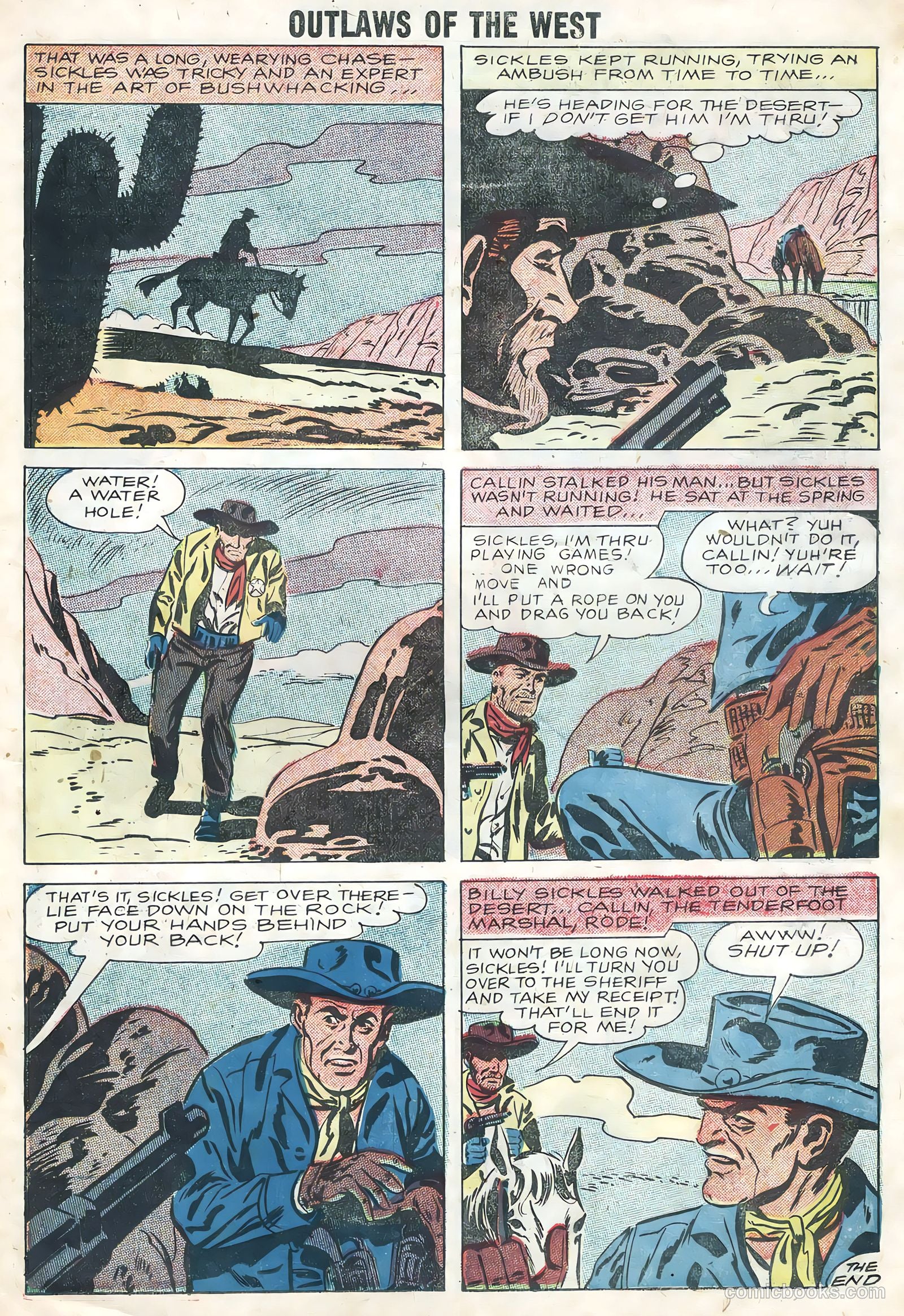 Outlaws of the West #17 (1958) — page 23 of 36