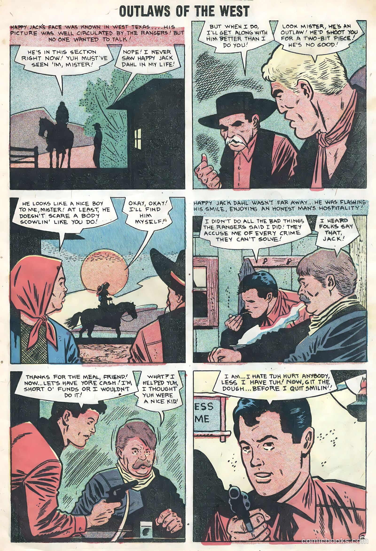 Outlaws of the West #17 (1958) — page 25 of 36
