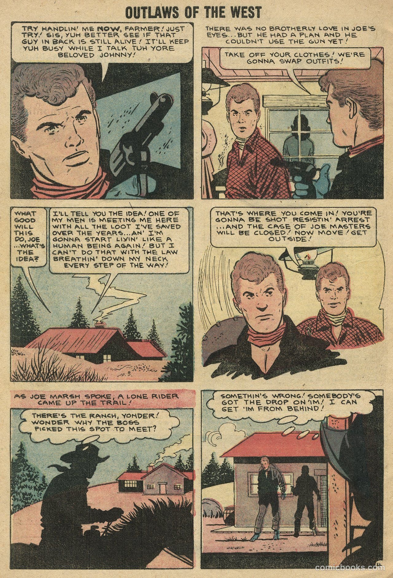 Outlaws of the West #17 (1958) — page 32 of 36