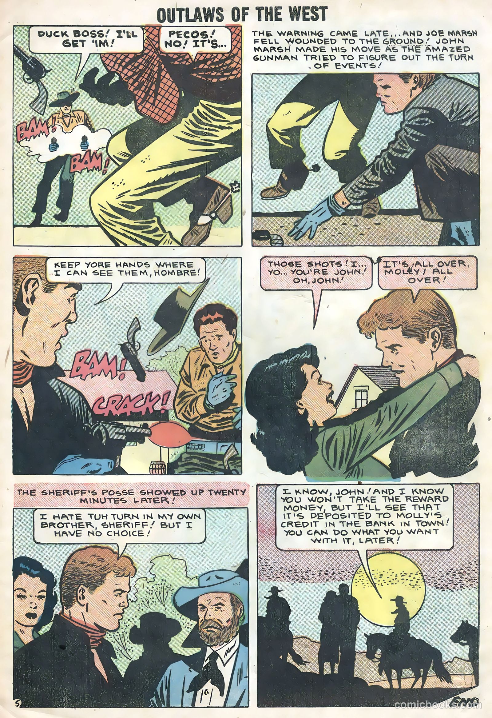 Outlaws of the West #17 (1958) — page 33 of 36