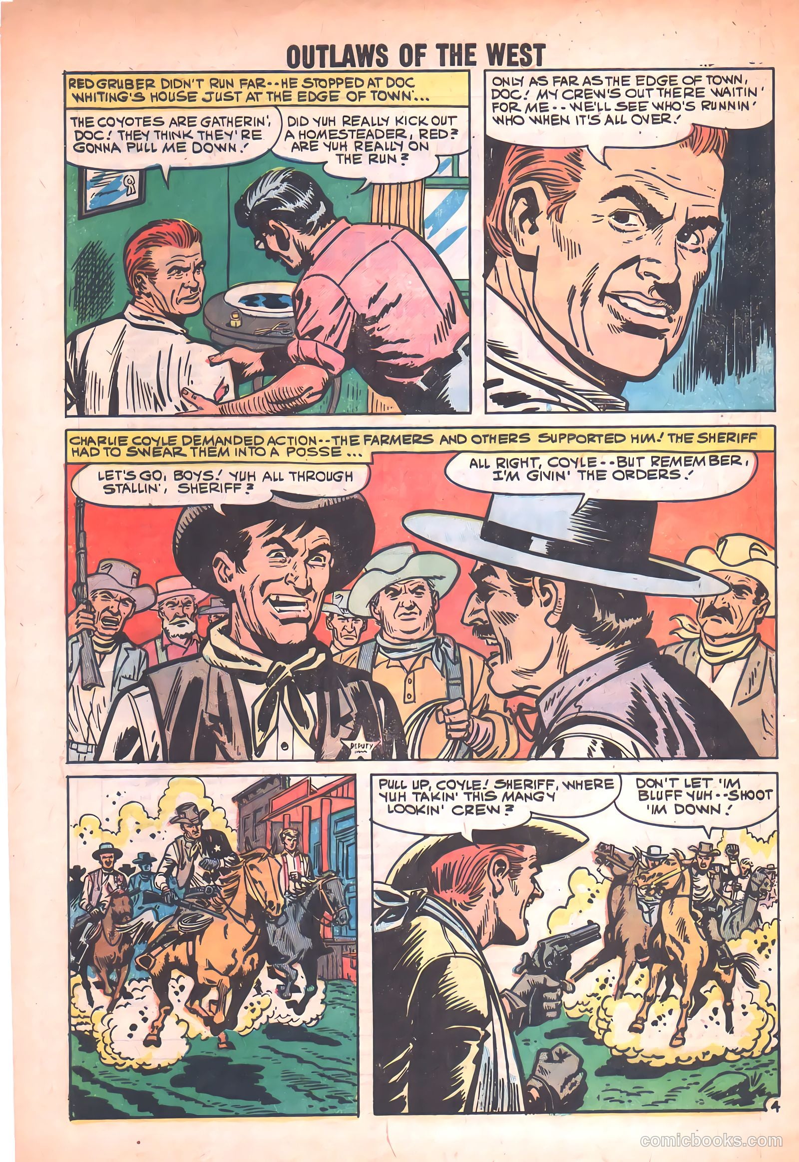 Outlaws of the West #19 (1959) — page 32 of 36