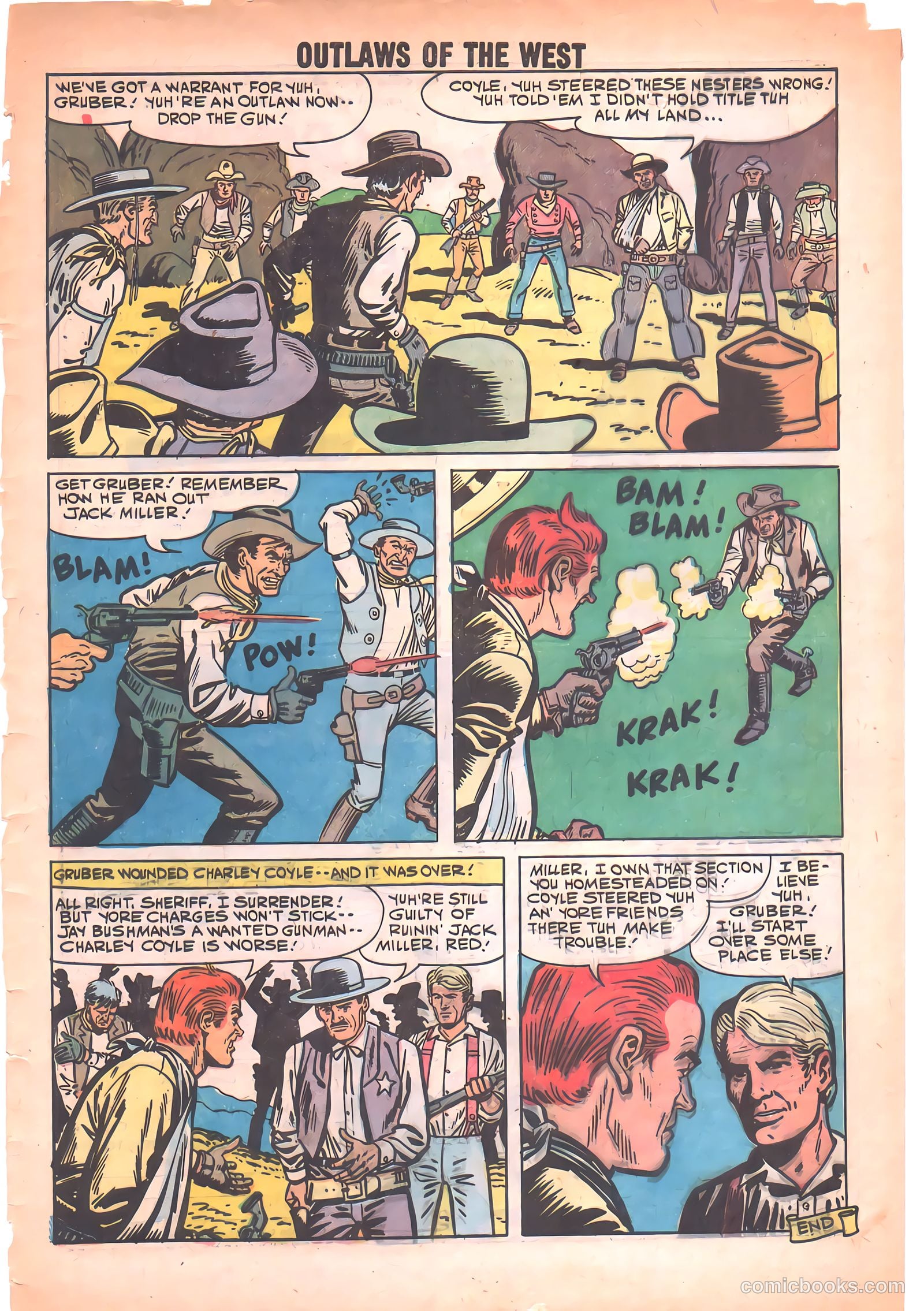 Outlaws of the West #19 (1959) — page 33 of 36