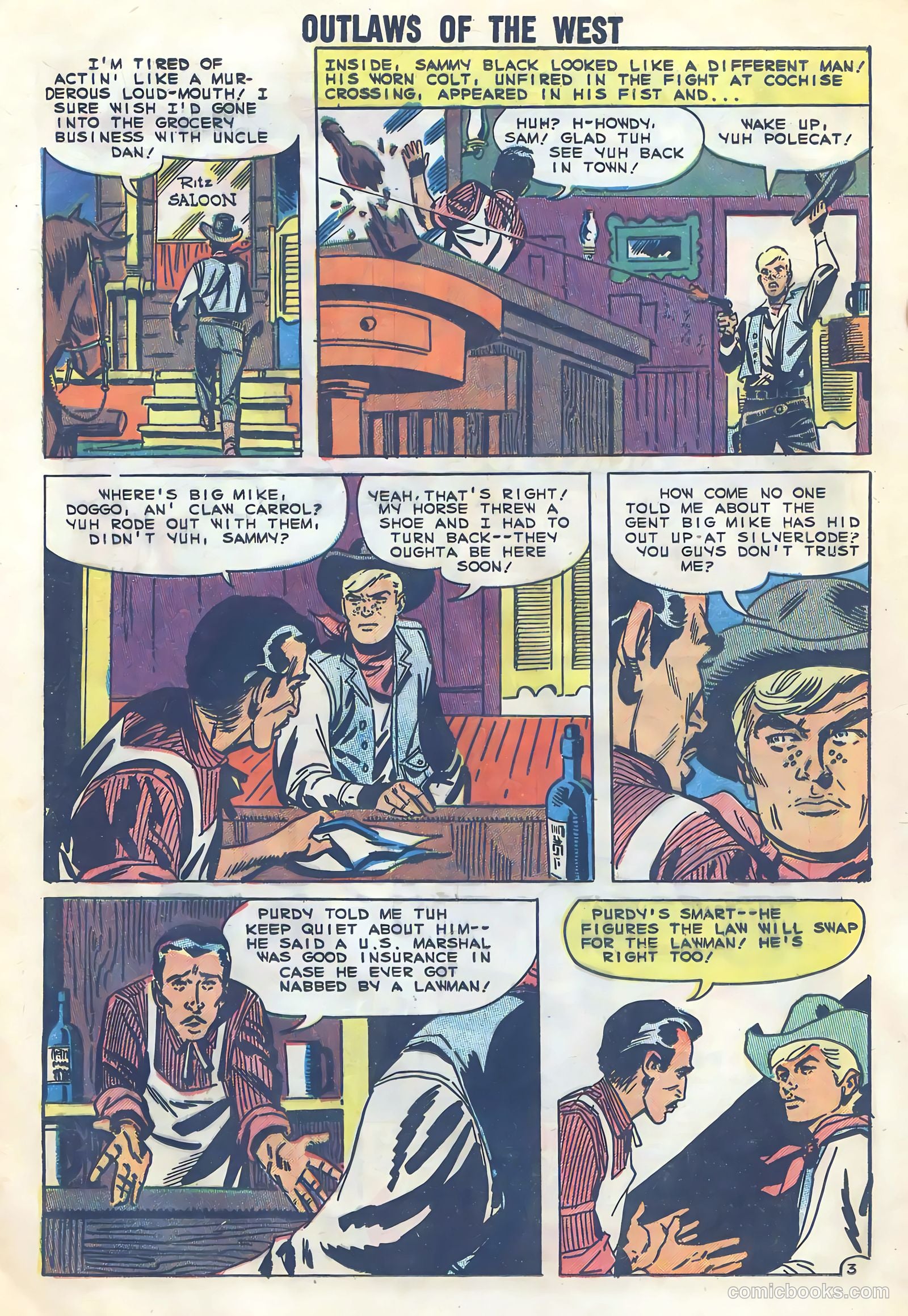 Outlaws of the West #20 (1959) — page 16 of 35