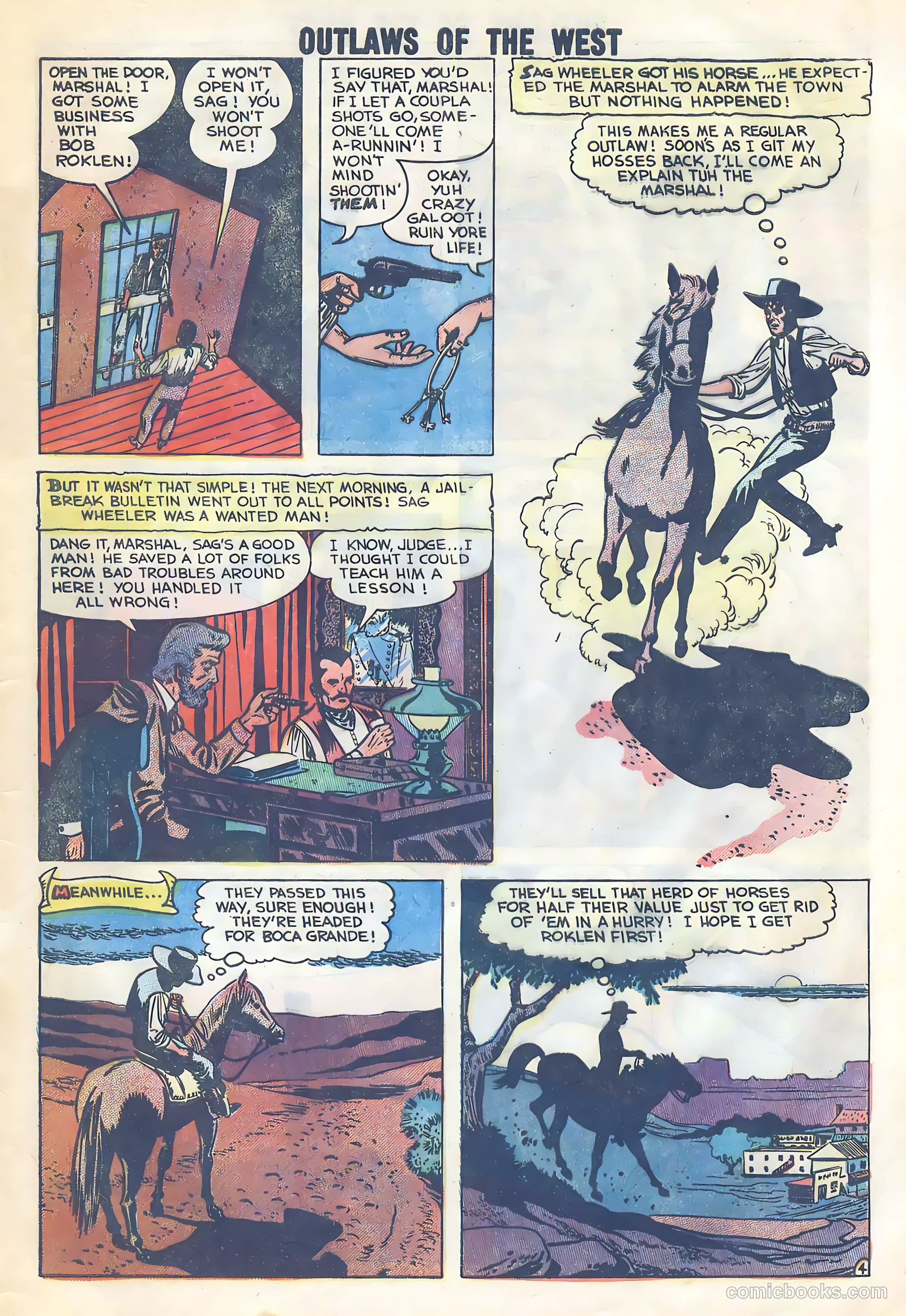 Outlaws of the West #20 (1959) — page 29 of 35