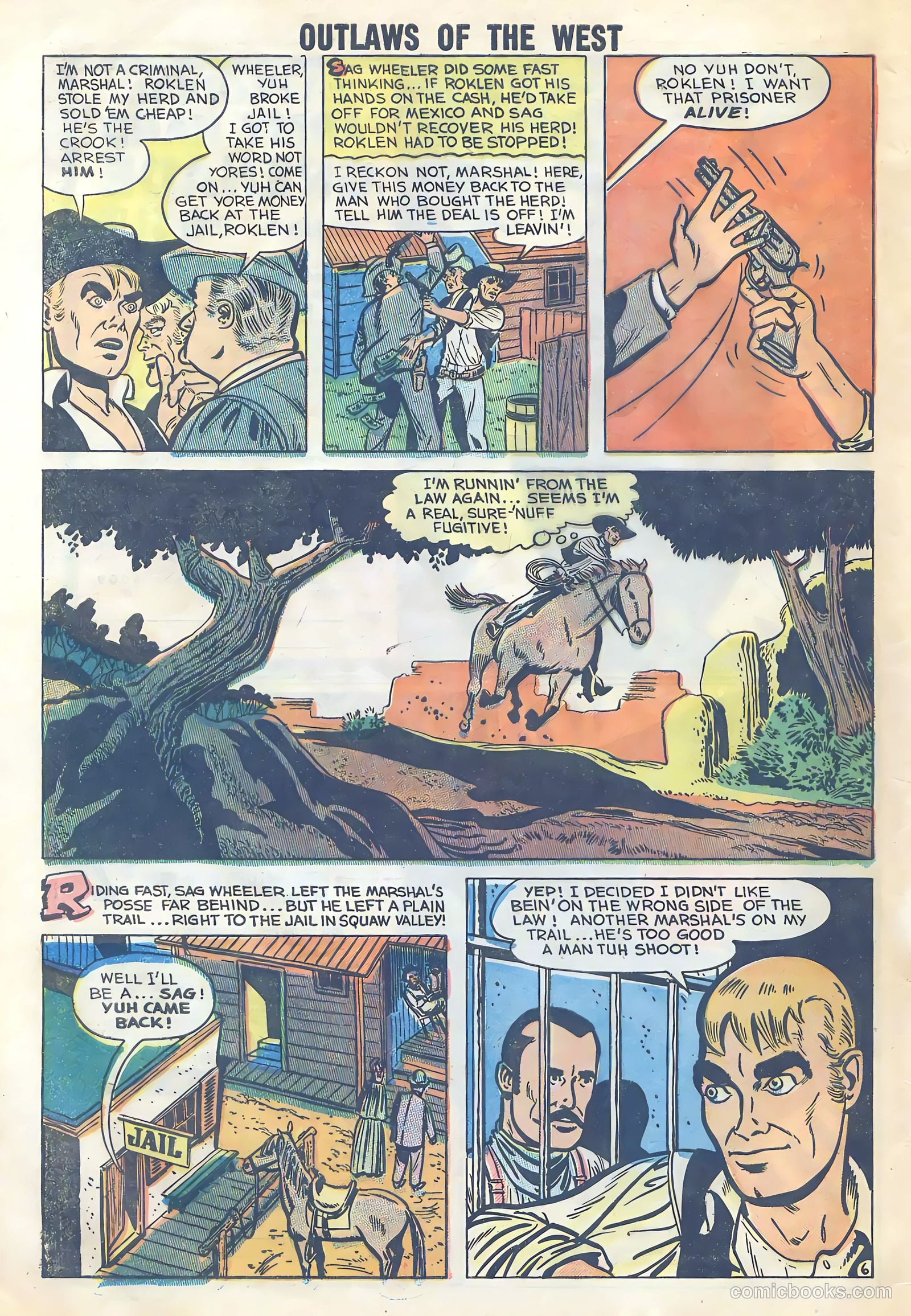 Outlaws of the West #20 (1959) — page 32 of 35