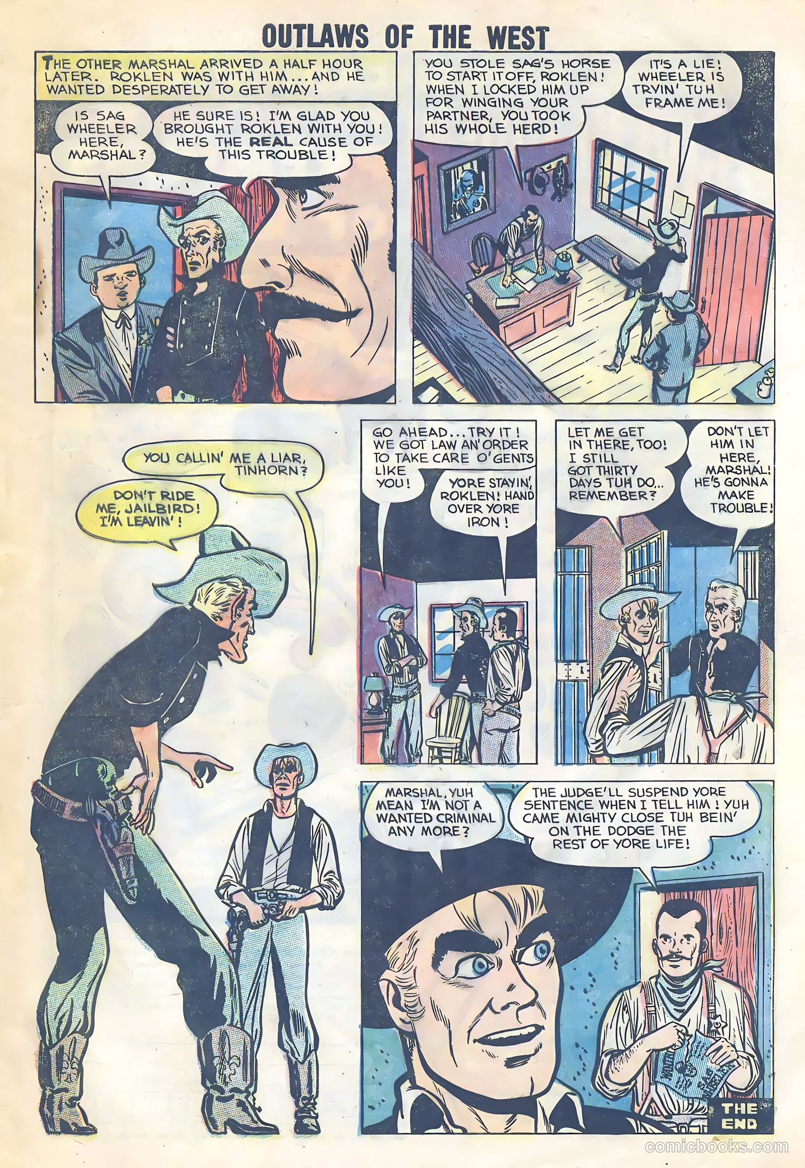 Outlaws of the West #20 (1959) — page 33 of 35