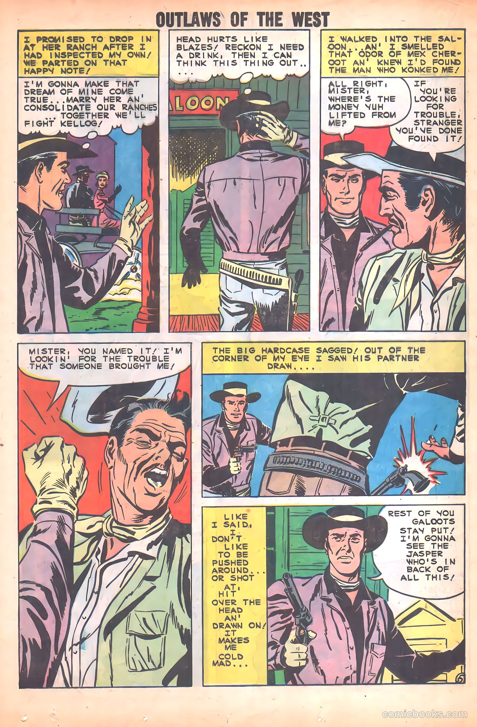 Outlaws of the West #21 (1959) — page 20 of 36