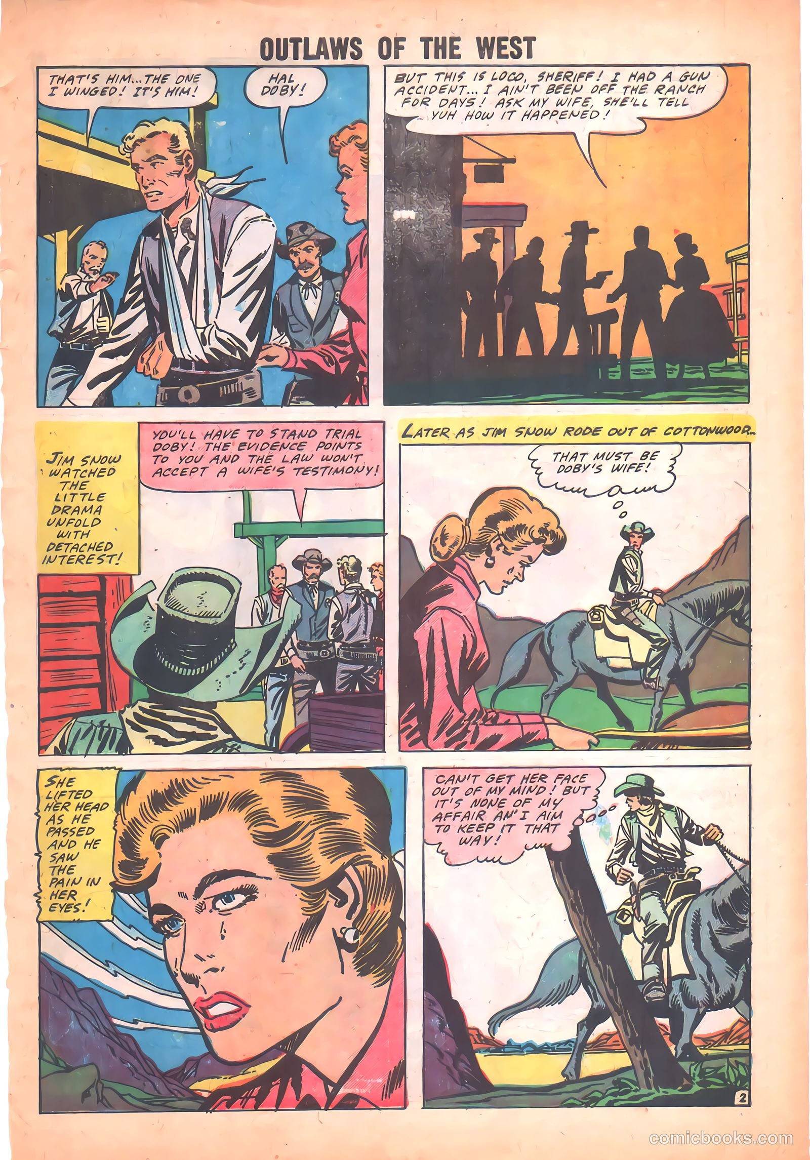 Outlaws of the West #21 (1959) — page 27 of 36