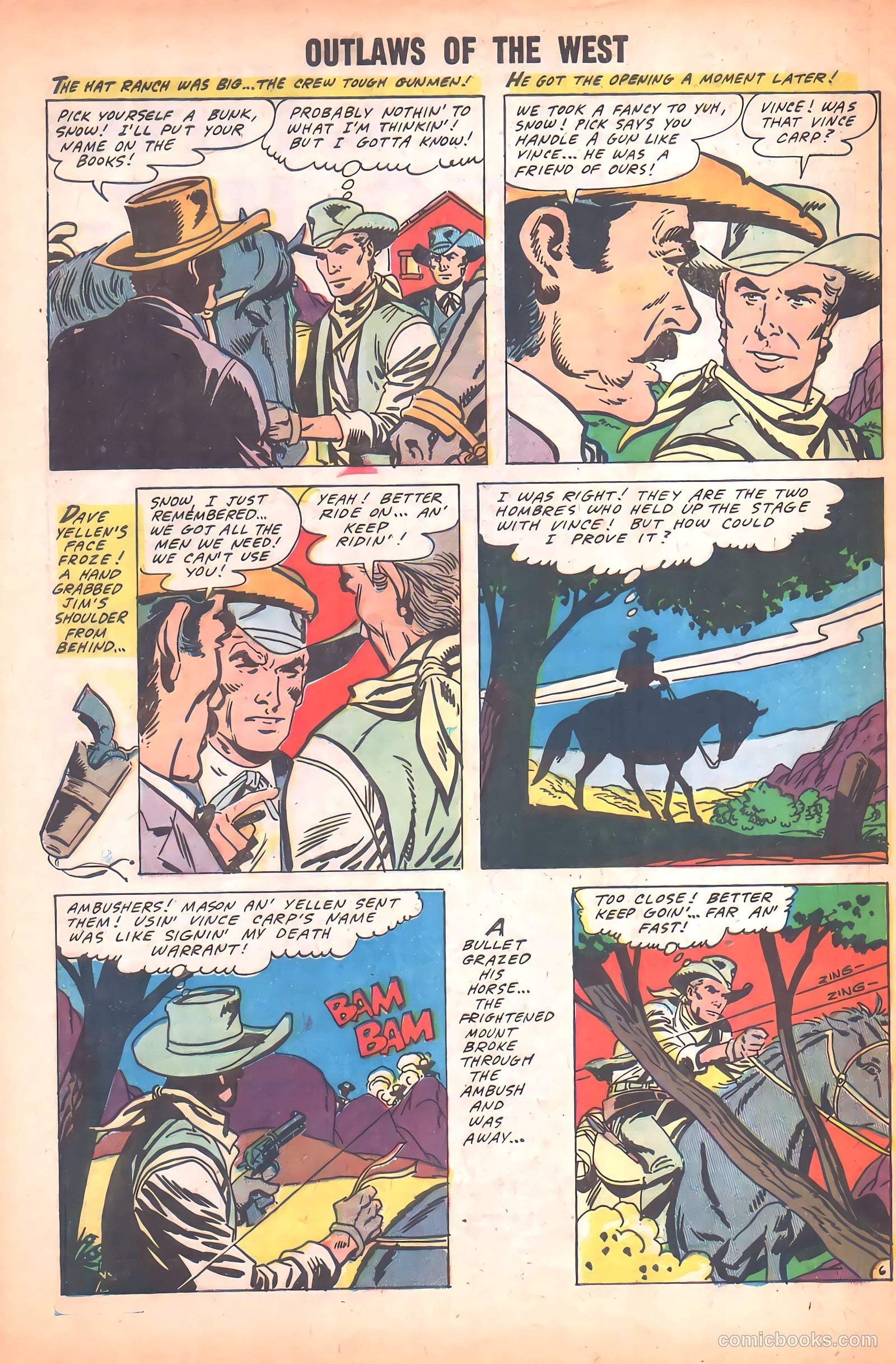 Outlaws of the West #21 (1959) — page 32 of 36