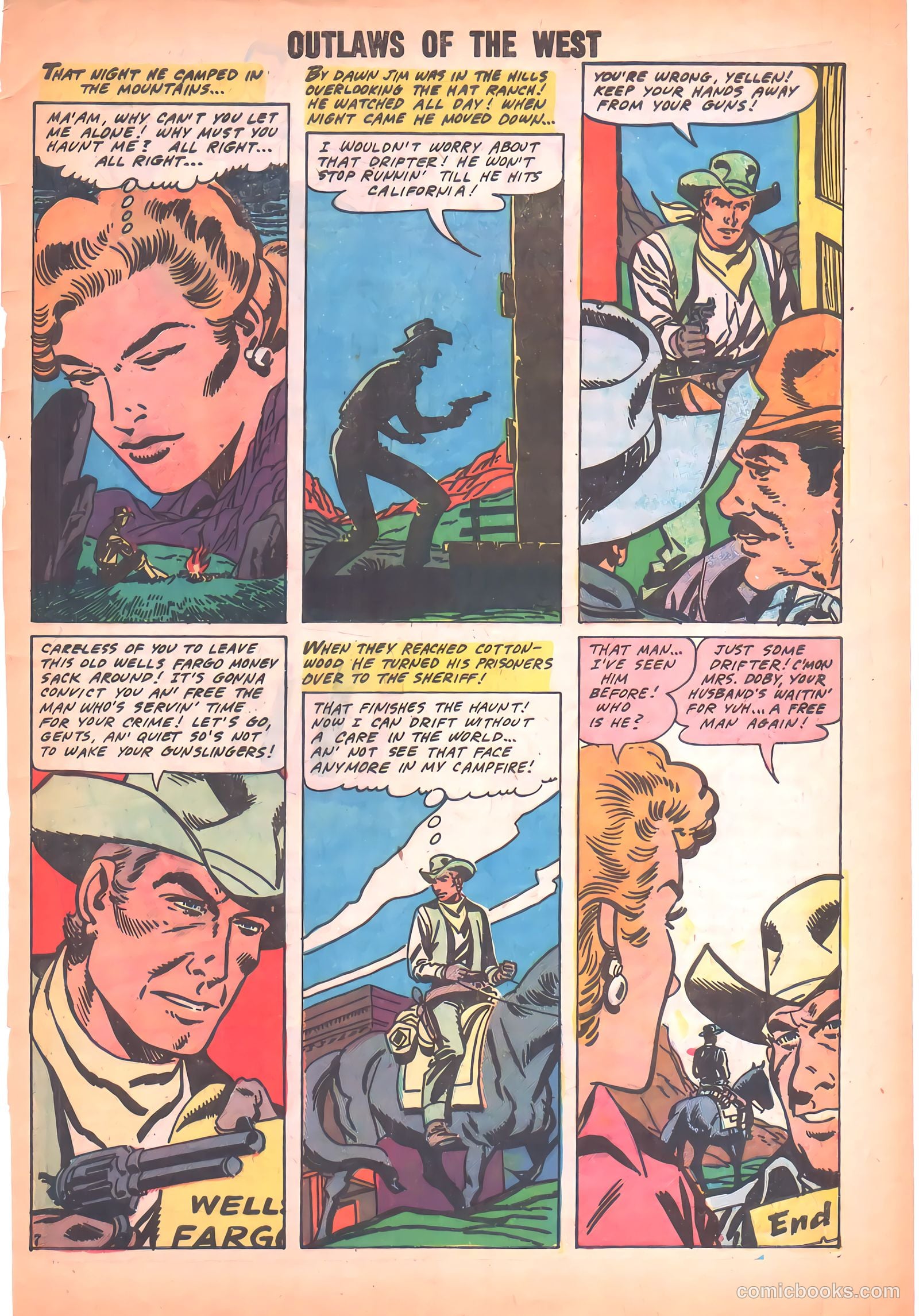 Outlaws of the West #21 (1959) — page 33 of 36