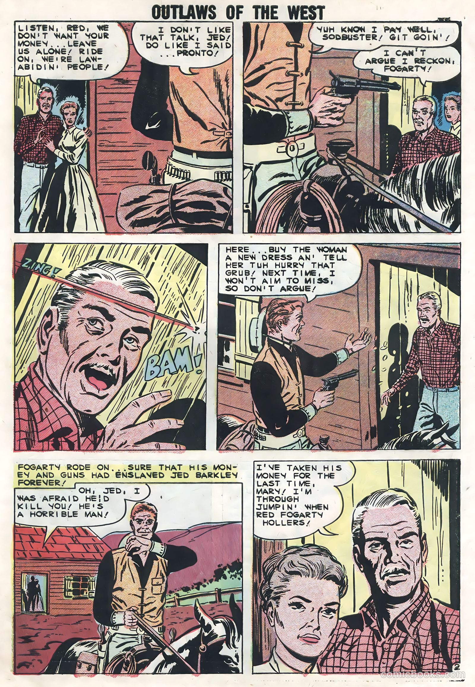 Outlaws of the West #22 (1959) — page 27 of 36