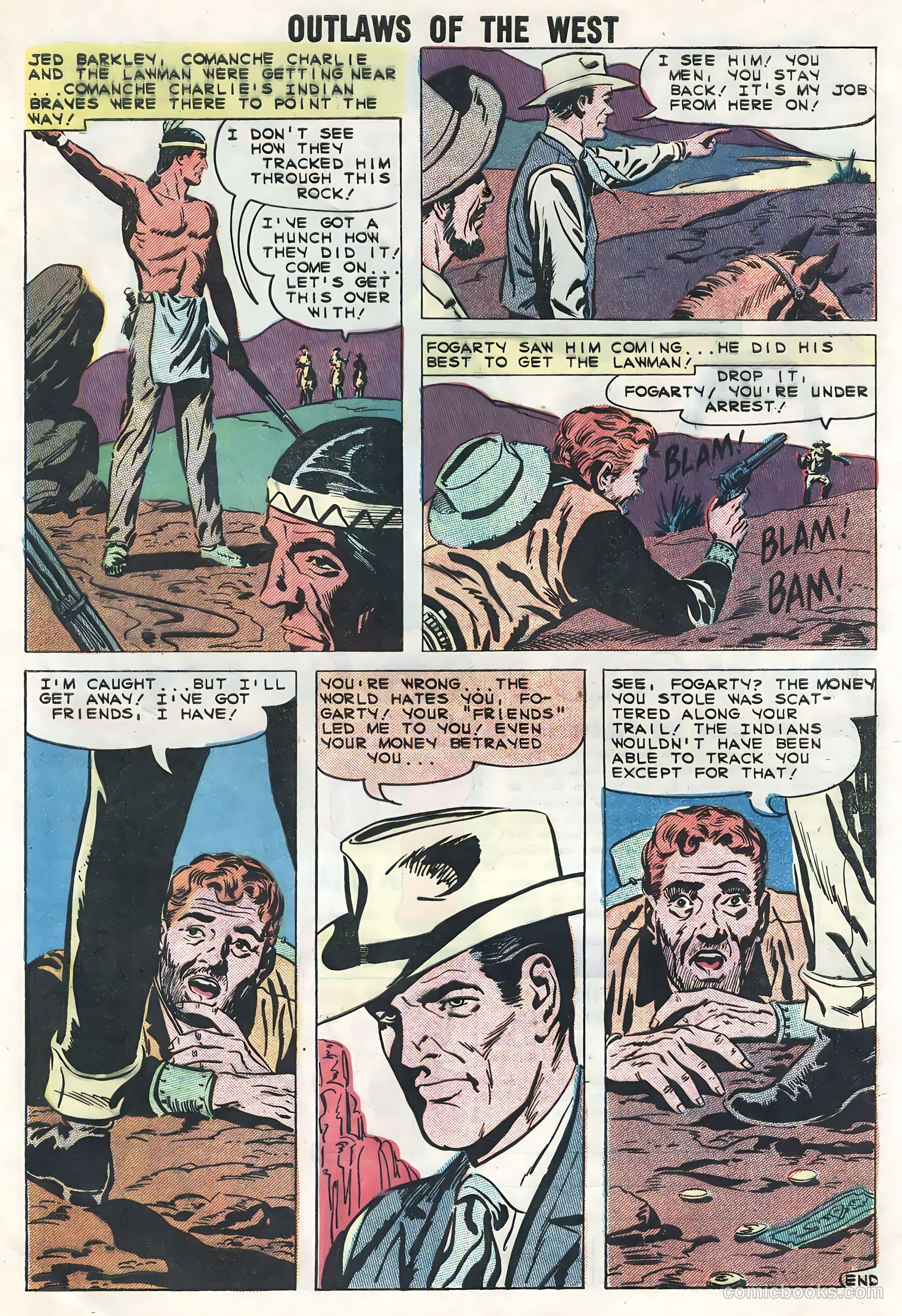 Outlaws of the West #22 (1959) — page 33 of 36
