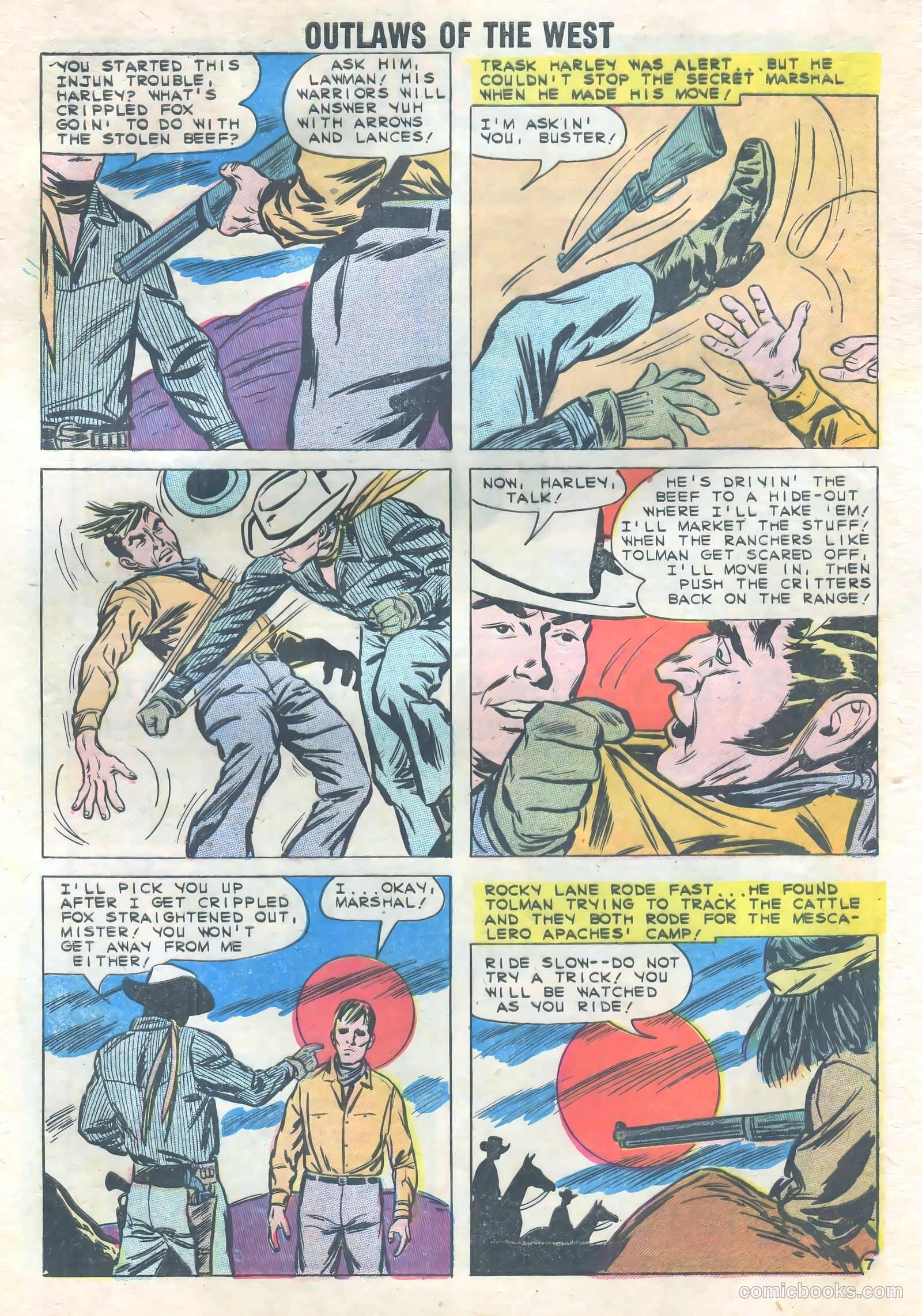 Outlaws of the West #23 (1960) — page 32 of 36