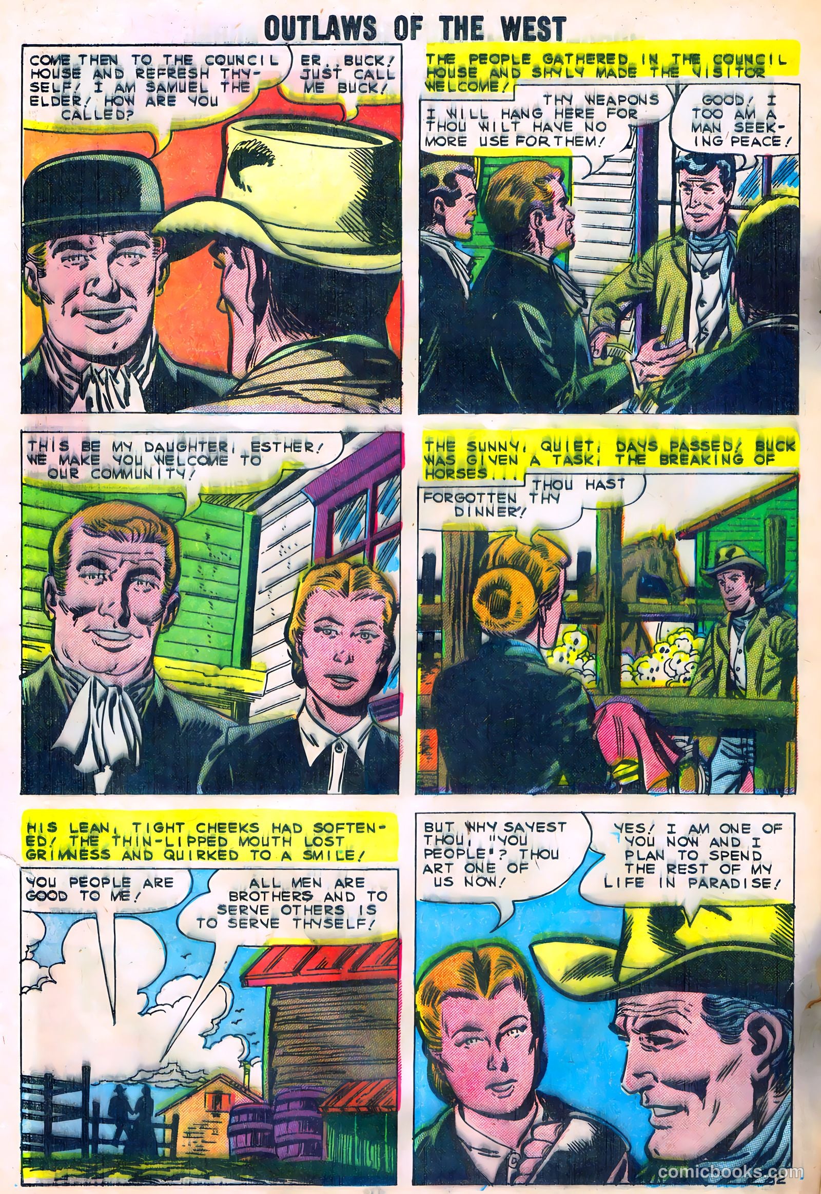 Outlaws of the West #24 (1960) — page 4 of 35