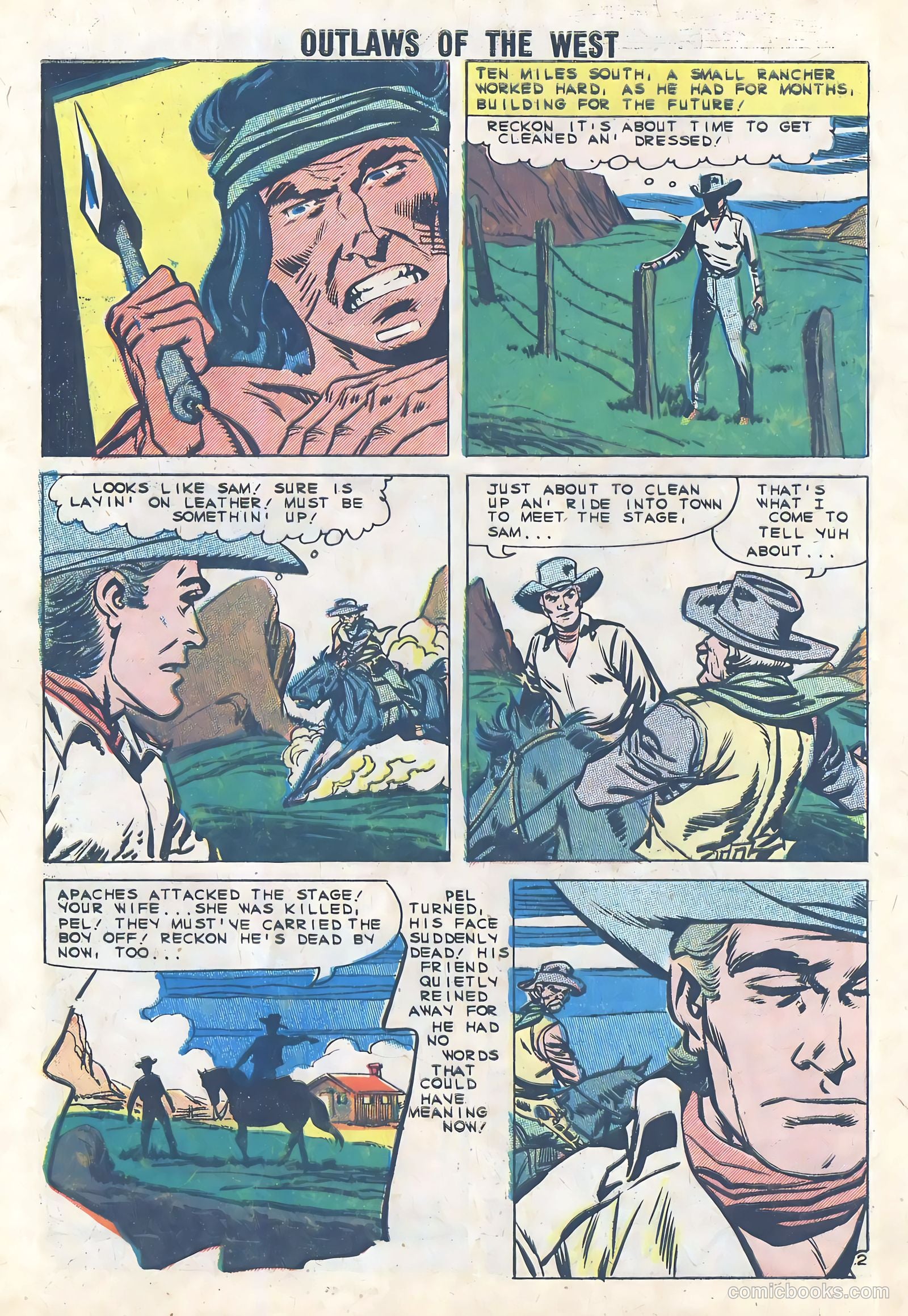 Outlaws of the West #29 (1960) — page 4 of 36