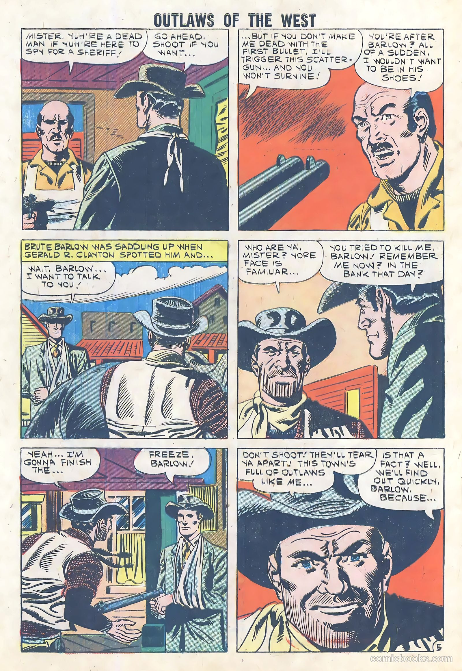 Outlaws of the West #29 (1960) — page 32 of 36