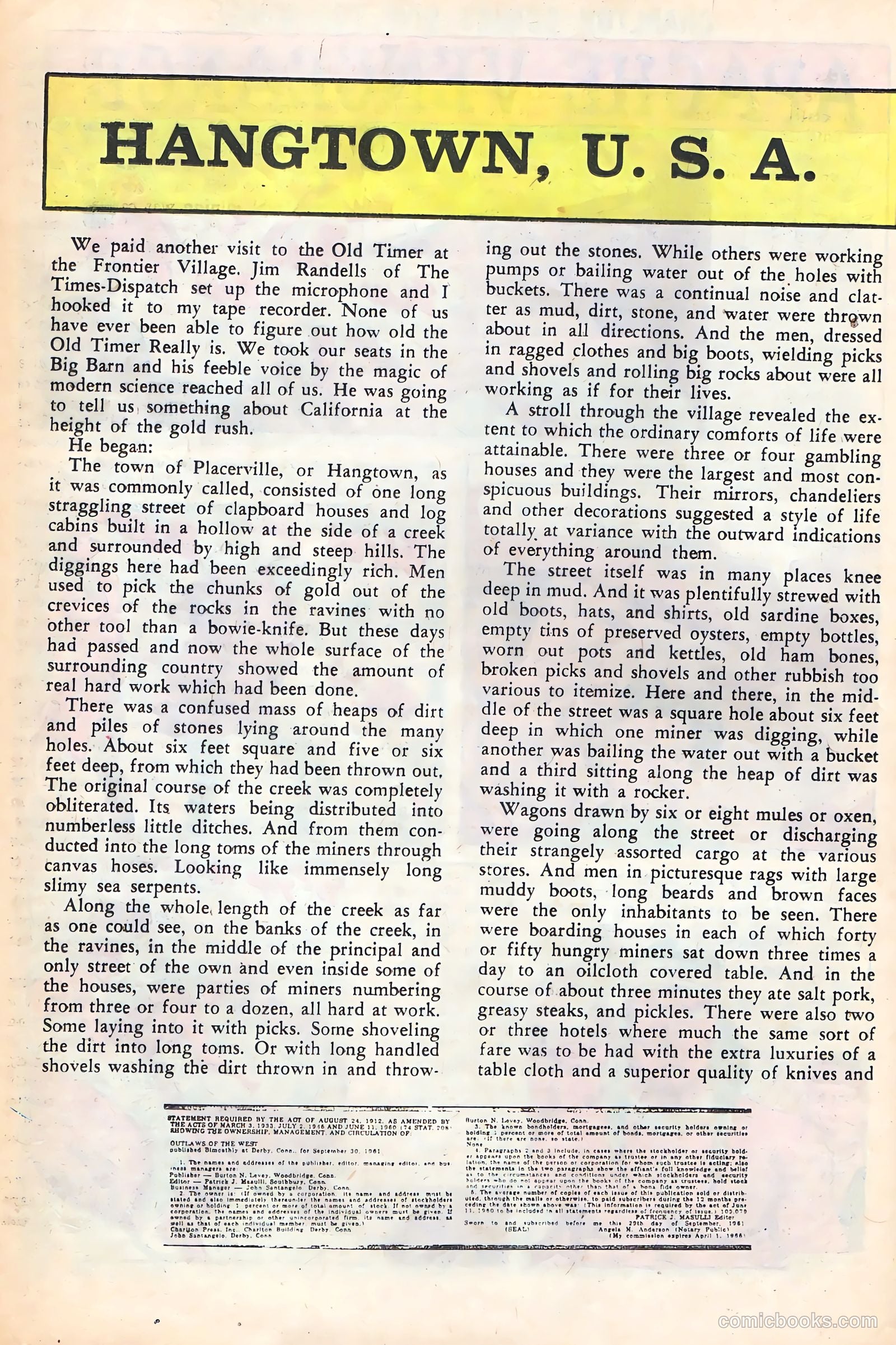 Outlaws of the West #37 (1962) — page 20 of 36