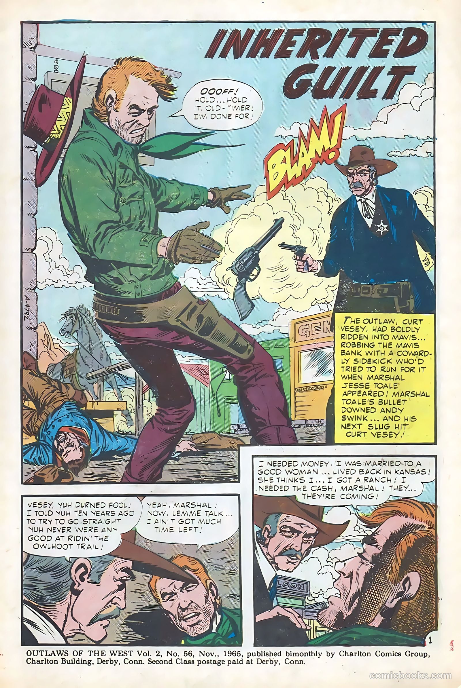Outlaws of the West #56 (1965) — page 3 of 36