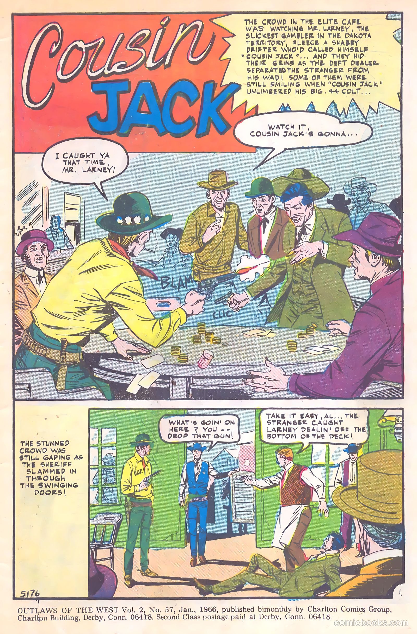 Outlaws of the West #57 (1966) — page 3 of 36