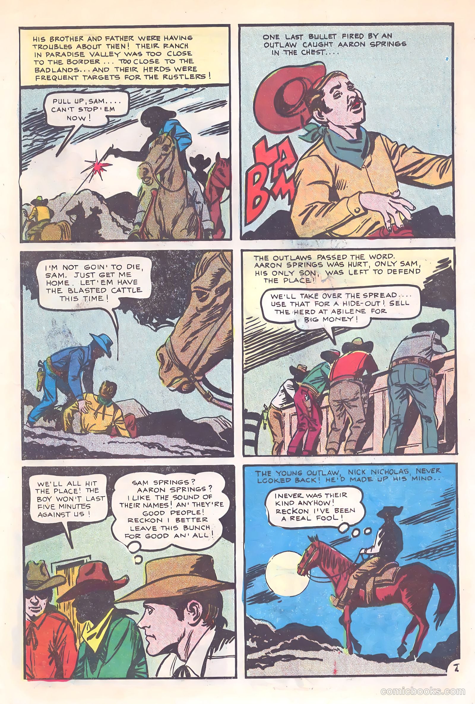 Outlaws of the West #57 (1966) — page 21 of 36