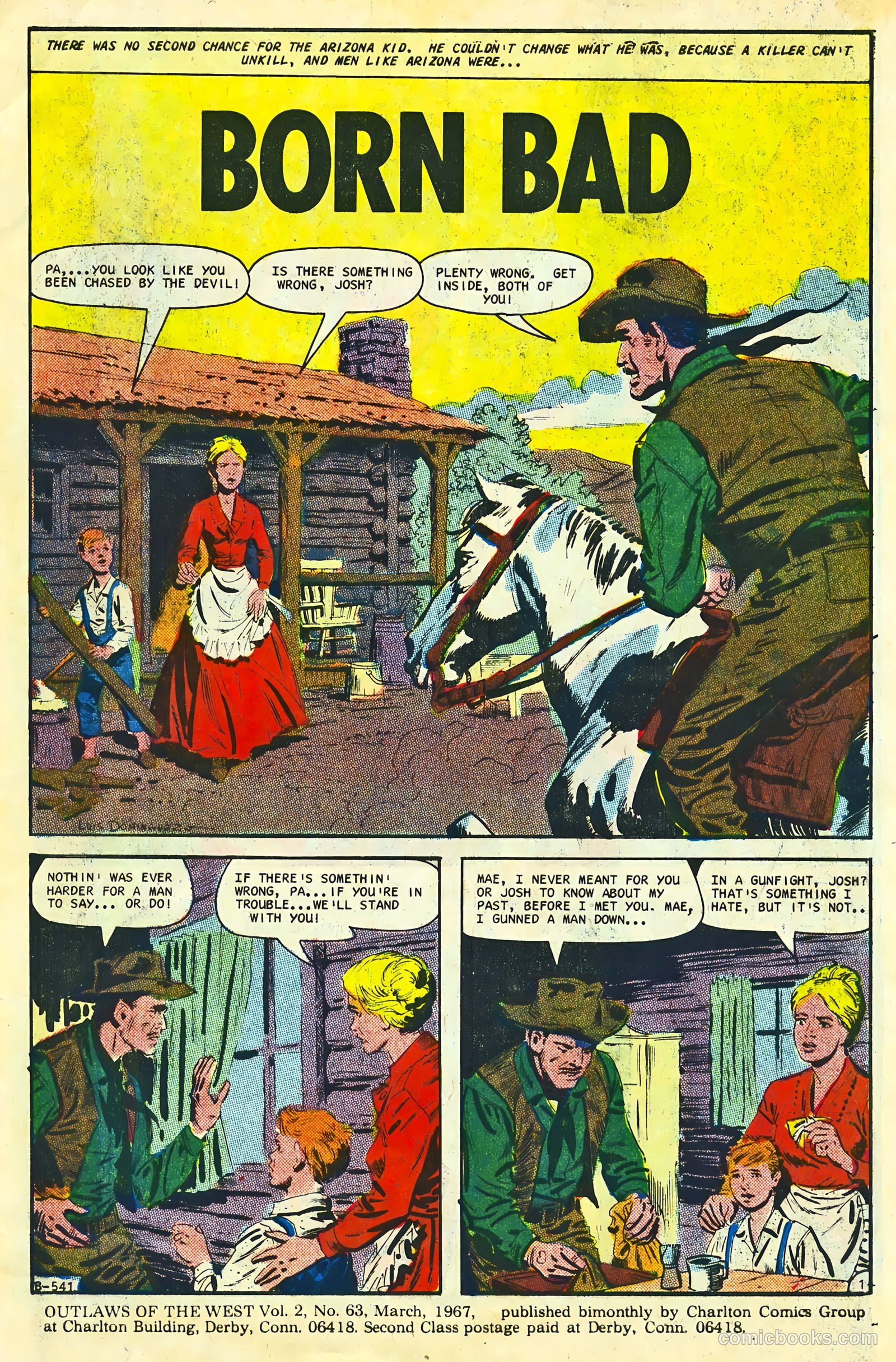 Outlaws of the West #63 (1967) — page 3 of 36