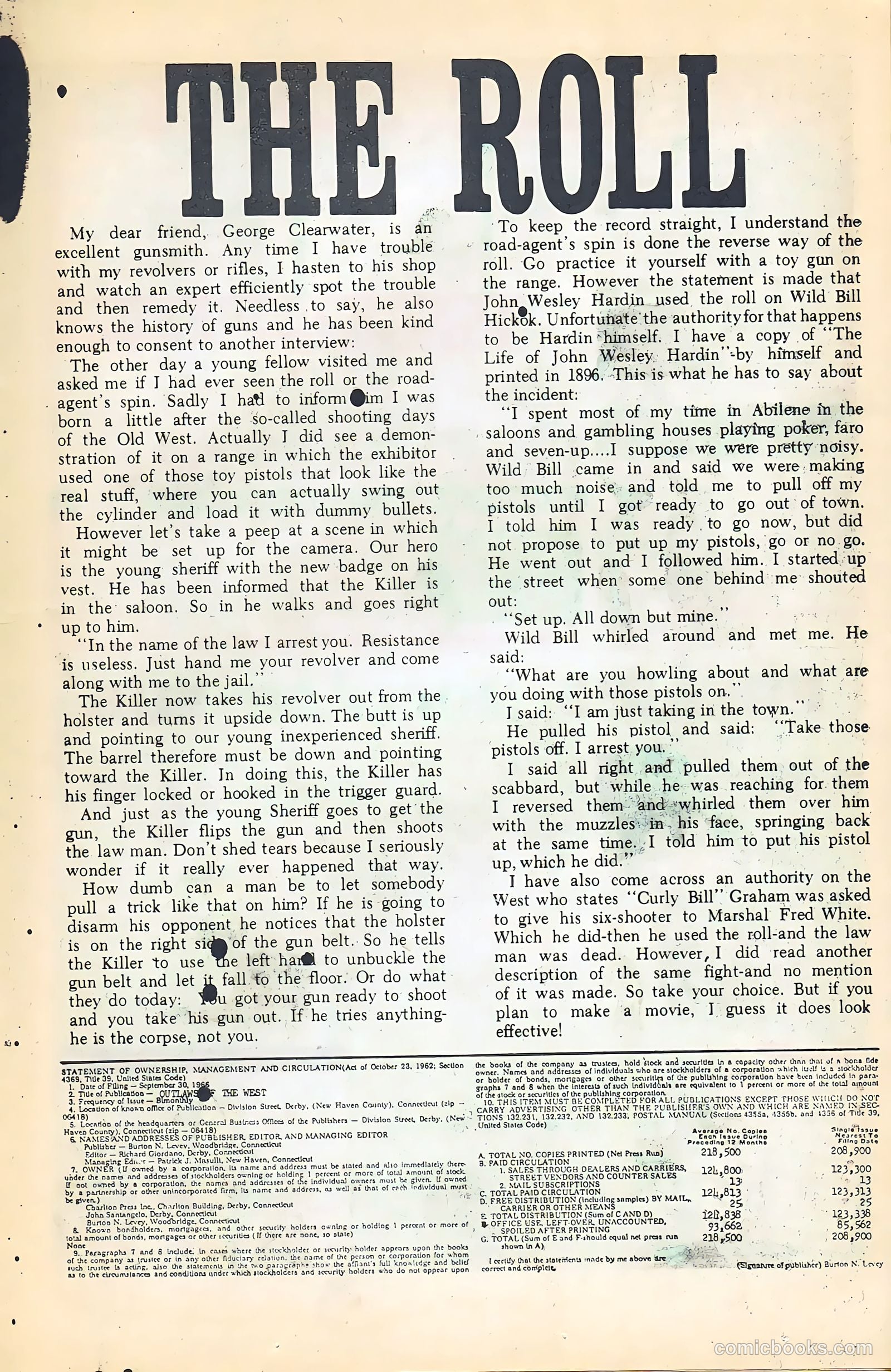 Outlaws of the West #64 (1967) — page 13 of 36