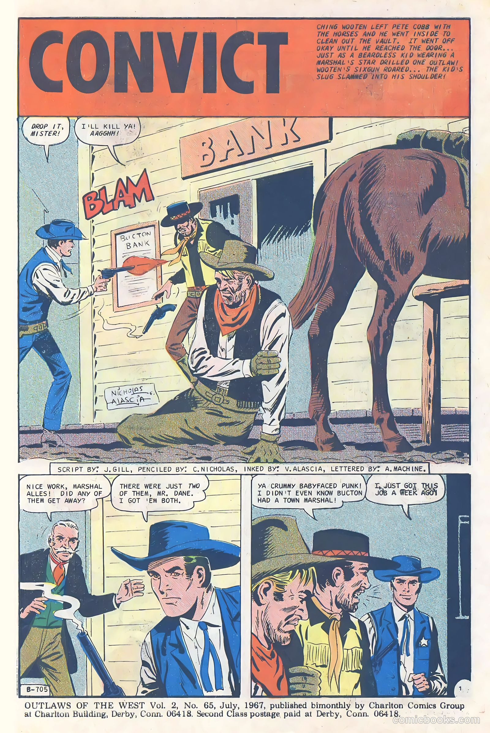 Outlaws of the West #65 (1967) — page 3 of 36