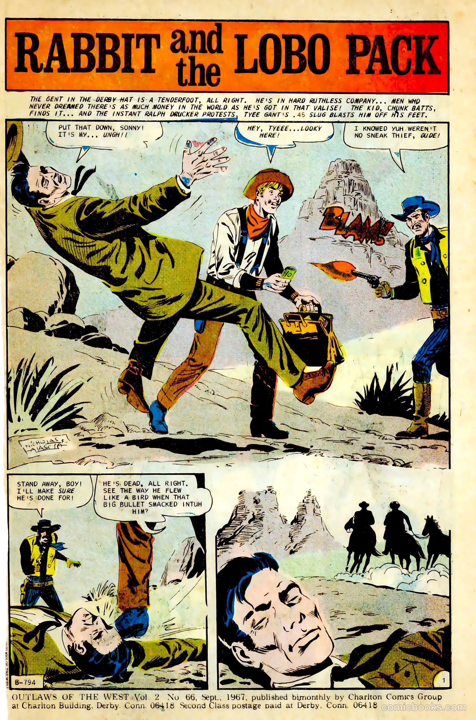 Outlaws of the West #66 (1967) — page 3 of 36