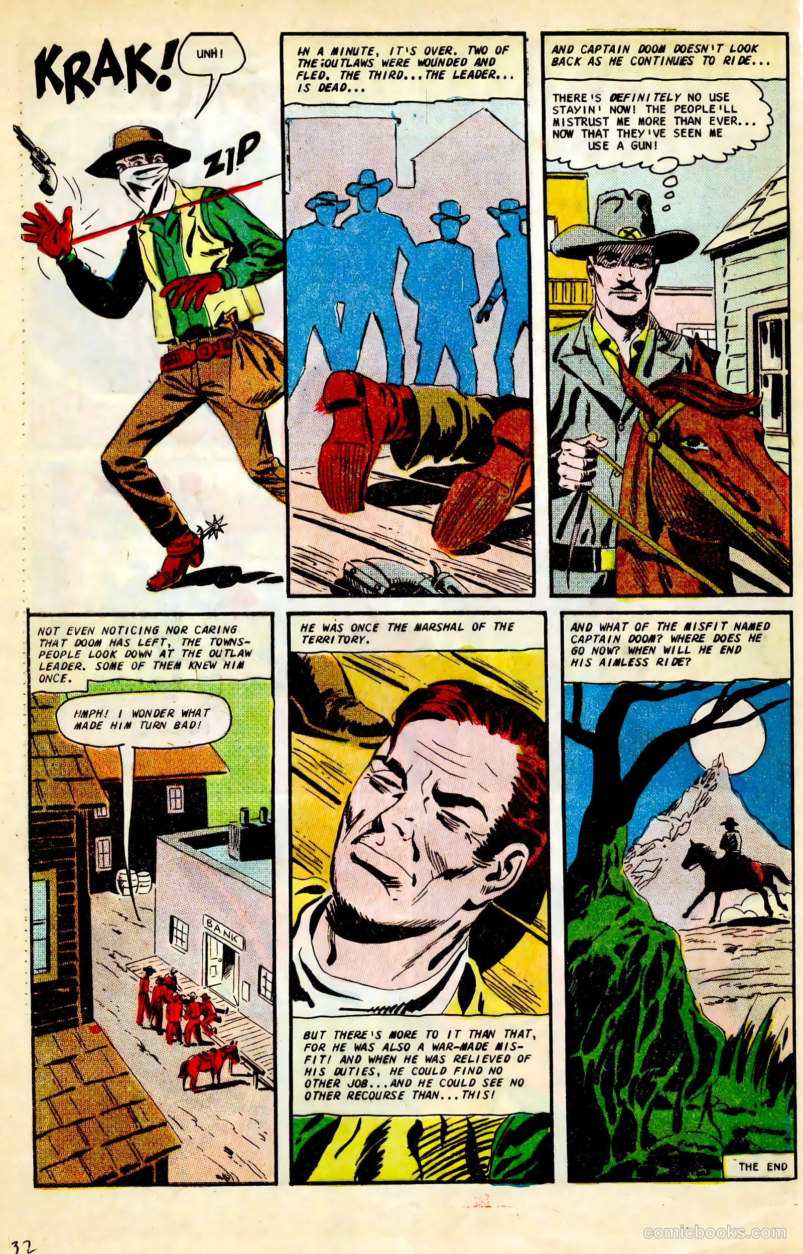 Outlaws of the West #66 (1967) — page 32 of 36