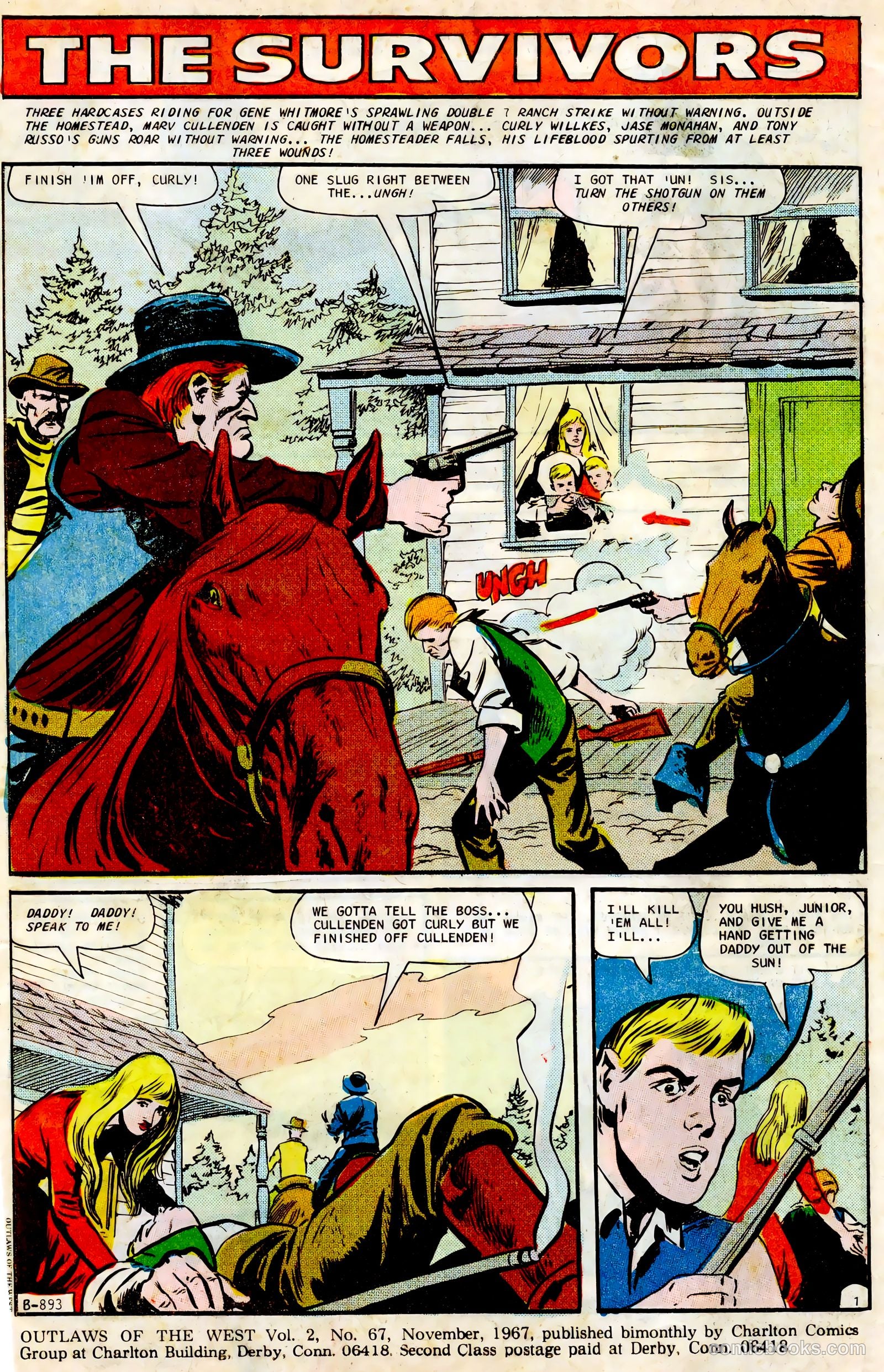 Outlaws of the West #67 (1967) — page 3 of 36