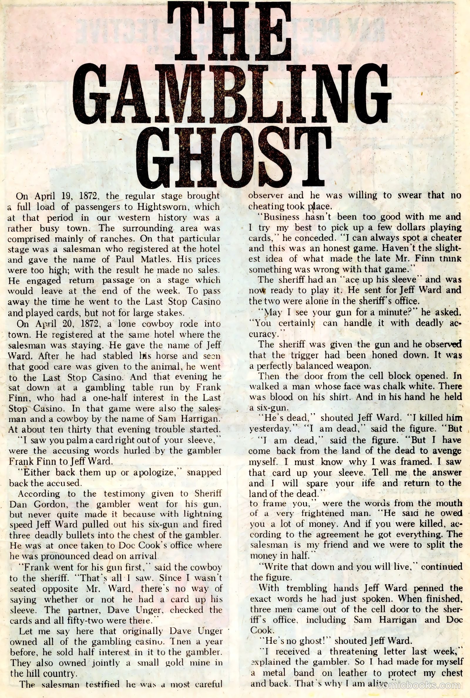 Outlaws of the West #67 (1967) — page 19 of 36