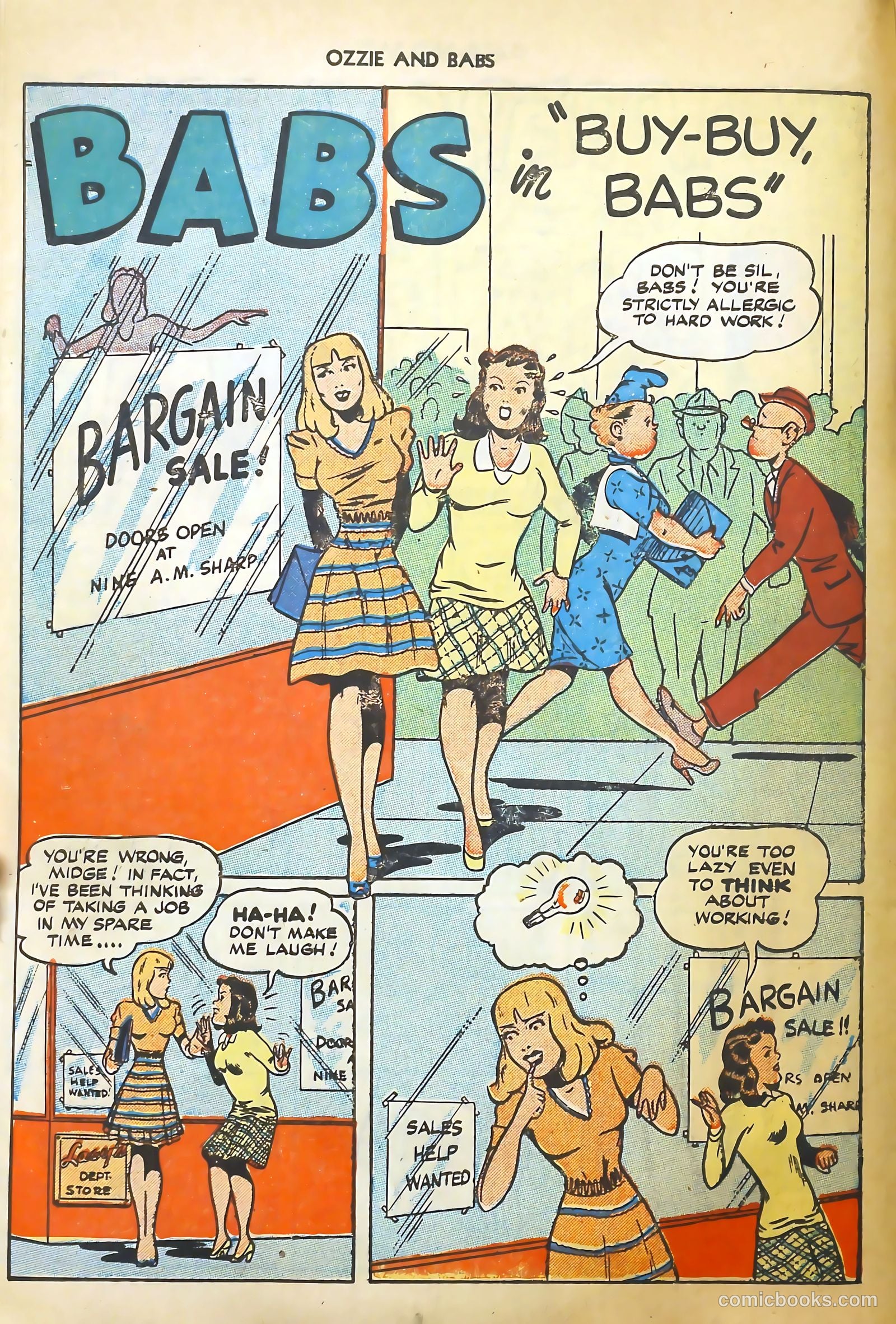 Ozzie and Babs #1 (1947) — page 34 of 52