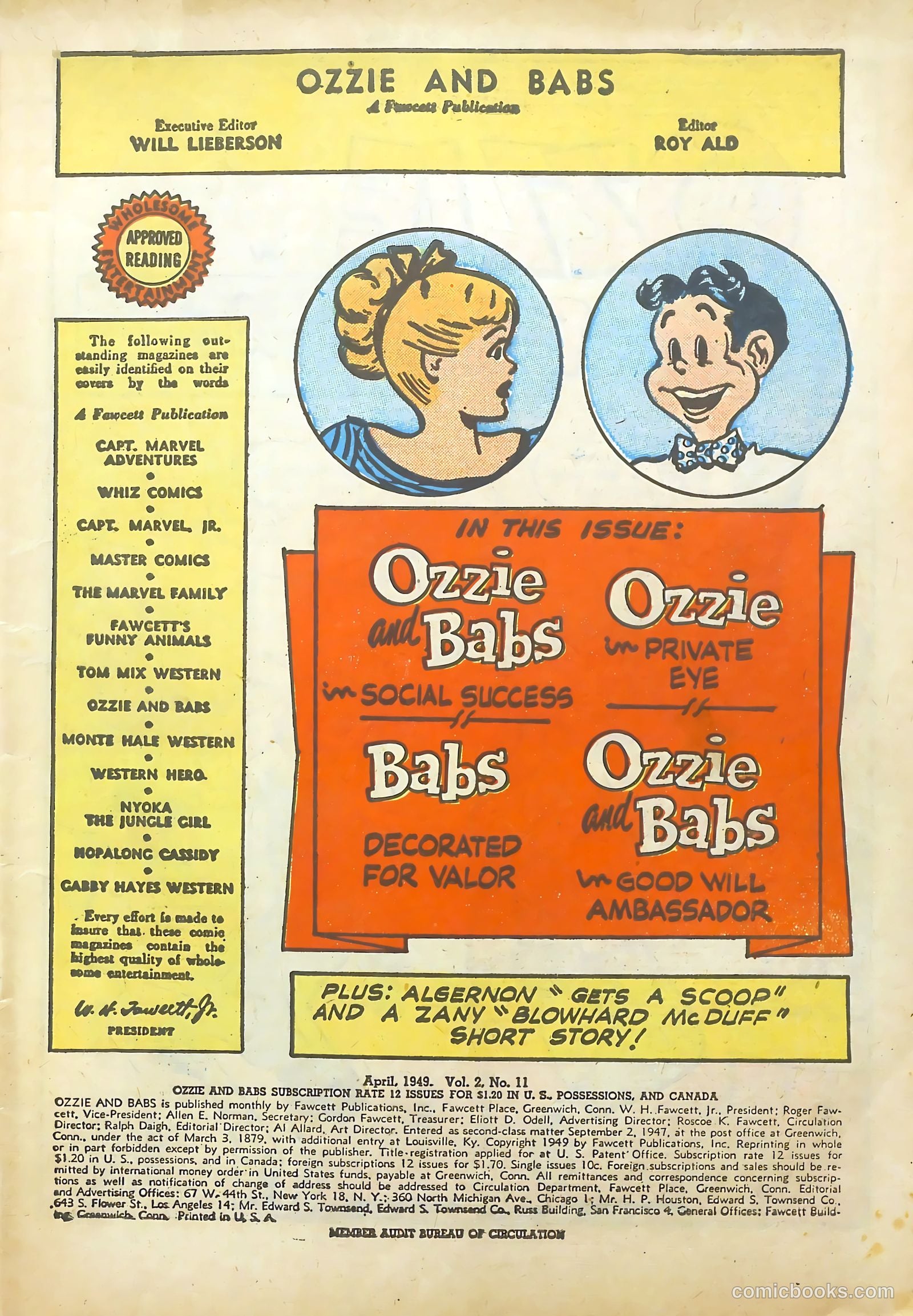 Ozzie and Babs #11 (1949) — page 3 of 52