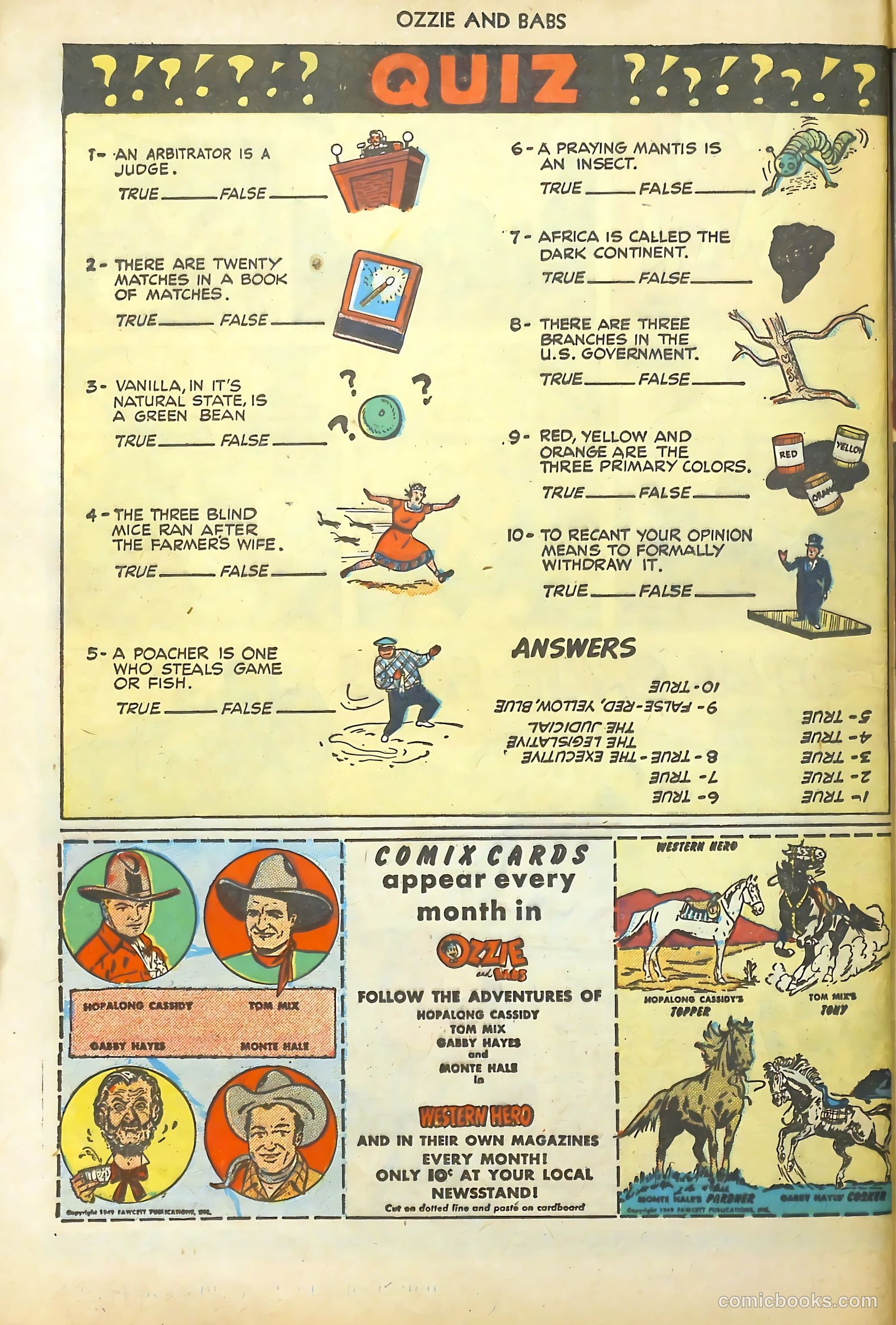 Ozzie and Babs #11 (1949) — page 36 of 52
