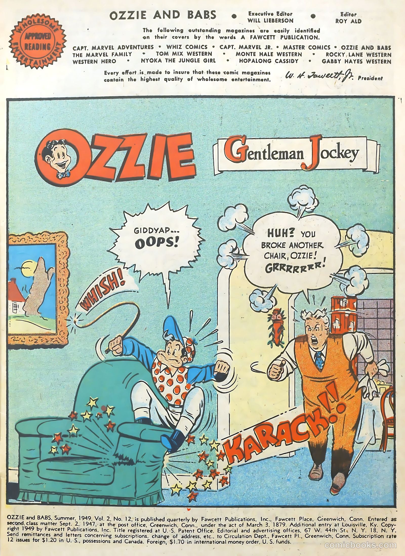 Ozzie and Babs #12 (1949) — page 3 of 36